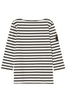 【マディソンブルー/MADISONBLUE】のBOAT NECK COMPACT L/S TEE BORDER ボーダーT ホワイト|ID:prp329100004686401