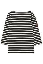 【マディソンブルー/MADISONBLUE】のBOAT NECK COMPACT L/S TEE BORDER ボーダーT ブラック|ID:prp329100004686401