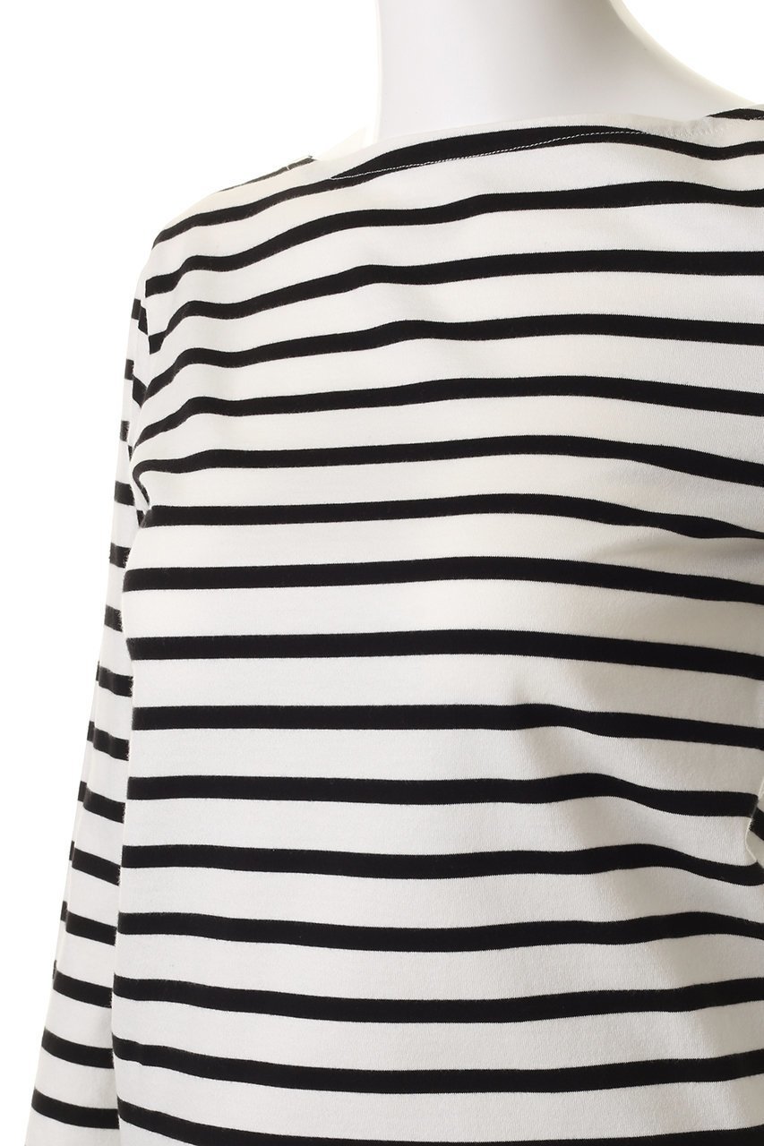 【マディソンブルー/MADISONBLUE】のBOAT NECK COMPACT L/S TEE BORDER ボーダーT 人気、トレンドファッション・服の通販 founy(ファニー) 　ファッション　Fashion　レディースファッション　Fashion for Women　トップス・カットソー　Cut & Sew Tops　シャツ・ブラウス・オフィスカジュアル　Elegant Blouses & Button-Ups　ロングTシャツ・Tシャツ　Longline T-Shirts & Tees　カットソー・ベーシックTシャツ　Cut-and-Sewn Tops / Stretch Tees & Basics　コンパクト　Compact, Small Size　スリーブ　Sleeve, Long Sleeve / Short Sleeve　ボーダー　Border, Stripe　ロング　Long, Long-Length　other-5|ID: prp329100004686401 ipo3291000000035871395