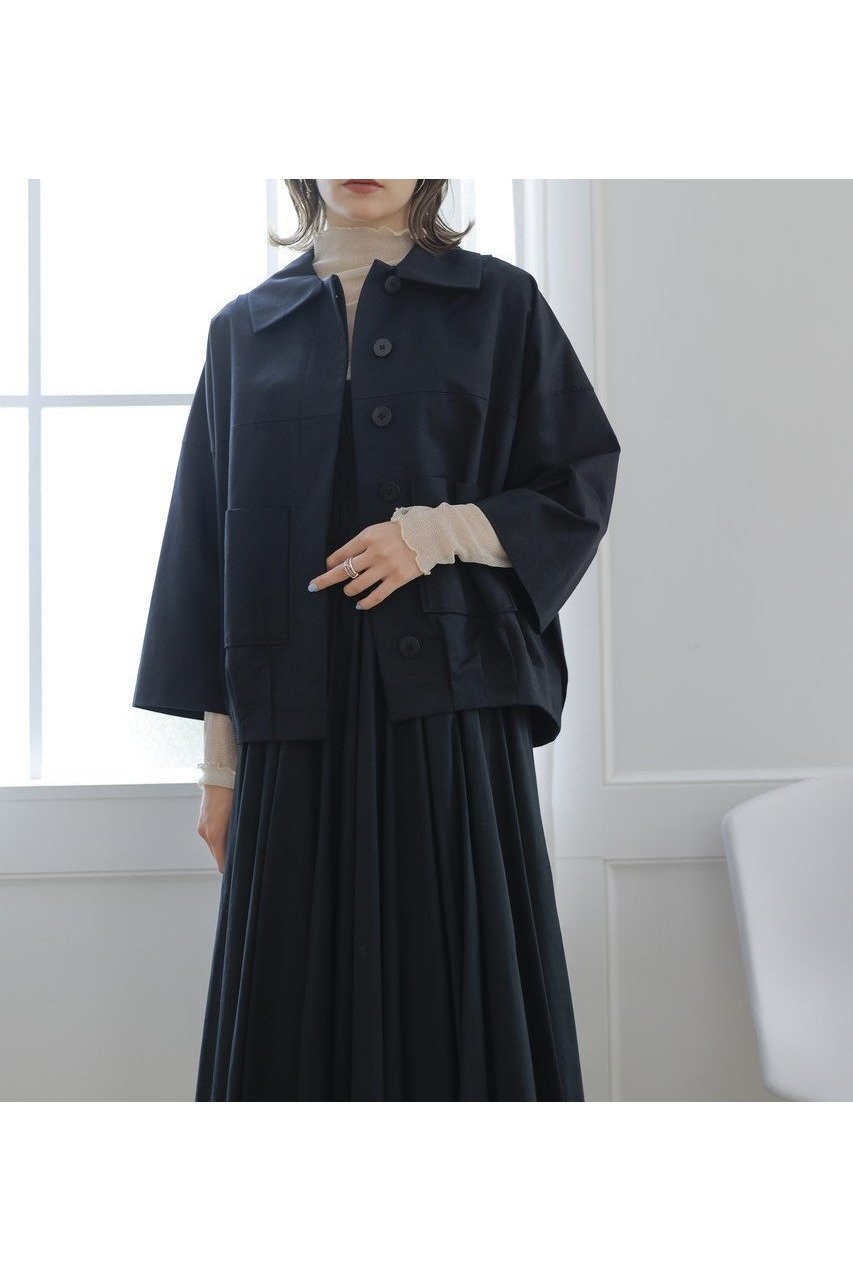 【マーレット/MERLETTE】のSOLARA コットンリネン バルーンシルエットジャケット 人気、トレンドファッション・服の通販 founy(ファニー) 　ファッション　Fashion　レディースファッション　Fashion for Women　アウター　Coat / Outerwear Collection　レディースジャケット・軽アウター　Jackets　コンパクト　Compact, Small Size　ジャケット　Jacket, Outerwear　スリーブ　Sleeve, Long Sleeve / Short Sleeve　バランス　Balance, Style Balance　バルーン　Balloon, Balloon Silhouette　モダン　Modern, Contemporary　リネン　Linen, Linen Fabric　新作・新入荷　New Arrivals / New In　秋　Autumn　other-8|ID: prp329100004686403 ipo3291000000033841301