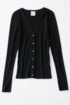 【グッド ピープル グッド ステッチング グッド プロダクト/GOOD PEOPLE GOOD STITCHING GOOD PRODUCT】のVネック ロングスリーブ カーディガン ブラック|ID: prp329100004686410 ipo3291000000036134656