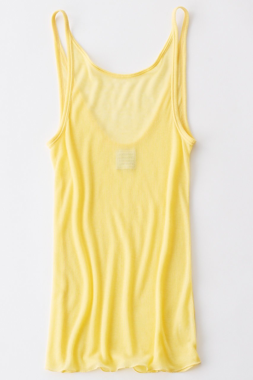 【グッド ピープル グッド ステッチング グッド プロダクト/GOOD PEOPLE GOOD STITCHING GOOD PRODUCT】のタンクトップ インテリア・キッズ・メンズ・レディースファッション・服の通販 founy(ファニー) 　ファッション　Fashion　レディースファッション　Fashion for Women　トップス・カットソー　Cut & Sew Tops　キャミソール&ノースリーブ　Camisoles & Sleeveless Tops　シャツ・ブラウス・オフィスカジュアル　Elegant Blouses & Button-Ups　ロングTシャツ・Tシャツ　Longline T-Shirts & Tees　カットソー・ベーシックTシャツ　Cut-and-Sewn Tops / Stretch Tees & Basics　キャミソール　Camisole, Spaghetti Strap Top　タンク　Tank Top, Sleeveless Top　ドレープ　Drape, Draping Fabric　新作・新入荷　New Arrivals / New In　サリスティイエロー|ID: prp329100004686411 ipo3291000000033841365
