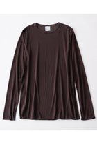 【グッド ピープル グッド ステッチング グッド プロダクト/GOOD PEOPLE GOOD STITCHING GOOD PRODUCT】のクルーネック ロングスリーブ Tシャツ 人気、トレンドファッション・服の通販 founy(ファニー) ファッション Fashion レディースファッション Fashion for Women トップス・カットソー Cut & Sew Tops シャツ・ブラウス・オフィスカジュアル Elegant Blouses & Button-Ups ロングTシャツ・Tシャツ Longline T-Shirts & Tees カットソー・ベーシックTシャツ Cut-and-Sewn Tops / Stretch Tees & Basics シアー Sheer, See-Through ストレッチ Stretch, Stretchy Fabric スリット Slit, Slit Detail スリーブ Sleeve, Long Sleeve / Short Sleeve ロング Long, Long-Length 定番 Standard, Basic Item 新作・新入荷 New Arrivals / New In thumbnail グレーブラウン|ID: prp329100004686414 ipo3291000000033841400