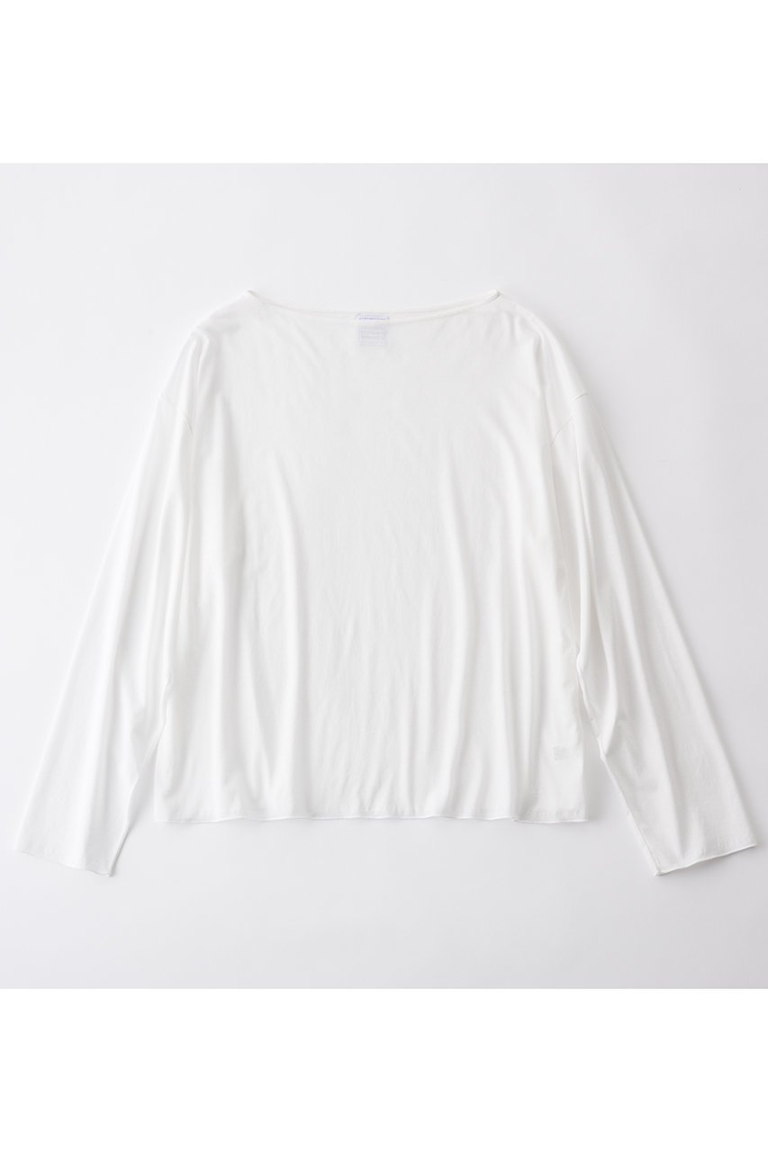 【グッド ピープル グッド ステッチング グッド プロダクト/GOOD PEOPLE GOOD STITCHING GOOD PRODUCT】のボートネック オーバーサイズ Tシャツ 人気、トレンドファッション・服の通販 founy(ファニー) 　ファッション　Fashion　レディースファッション　Fashion for Women　トップス・カットソー　Cut & Sew Tops　シャツ・ブラウス・オフィスカジュアル　Elegant Blouses & Button-Ups　ロングTシャツ・Tシャツ　Longline T-Shirts & Tees　カットソー・ベーシックTシャツ　Cut-and-Sewn Tops / Stretch Tees & Basics　エアリー　Airy Texture　シアー　Sheer, See-Through　ストレッチ　Stretch, Stretchy Fabric　スリーブ　Sleeve, Long Sleeve / Short Sleeve　ロング　Long, Long-Length　定番　Standard, Basic Item　新作・新入荷　New Arrivals / New In　 other-1|ID: prp329100004686415 ipo3291000000033841406