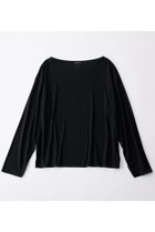 【グッド ピープル グッド ステッチング グッド プロダクト/GOOD PEOPLE GOOD STITCHING GOOD PRODUCT】のボートネック オーバーサイズ Tシャツ 人気、トレンドファッション・服の通販 founy(ファニー) ファッション Fashion レディースファッション Fashion for Women トップス・カットソー Cut & Sew Tops シャツ・ブラウス・オフィスカジュアル Elegant Blouses & Button-Ups ロングTシャツ・Tシャツ Longline T-Shirts & Tees カットソー・ベーシックTシャツ Cut-and-Sewn Tops / Stretch Tees & Basics エアリー Airy Texture シアー Sheer, See-Through ストレッチ Stretch, Stretchy Fabric スリーブ Sleeve, Long Sleeve / Short Sleeve ロング Long, Long-Length 定番 Standard, Basic Item 新作・新入荷 New Arrivals / New In thumbnail ブラック|ID: prp329100004686415 ipo3291000000033841408