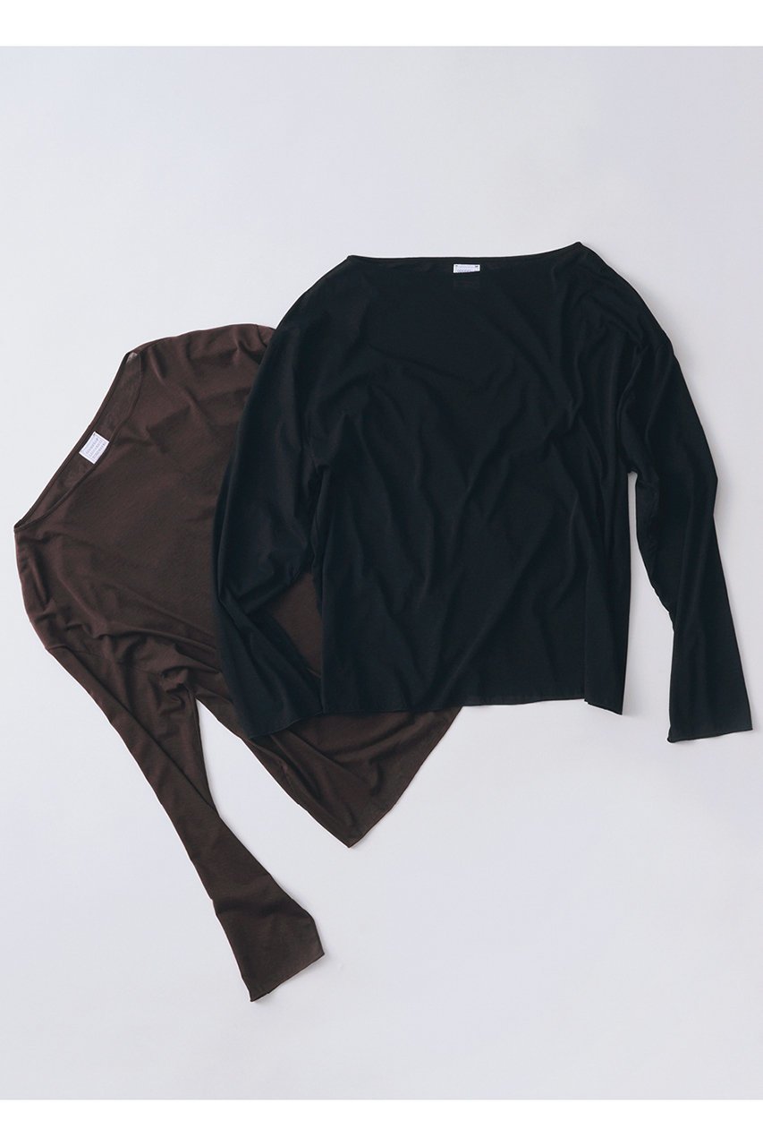 【グッド ピープル グッド ステッチング グッド プロダクト/GOOD PEOPLE GOOD STITCHING GOOD PRODUCT】のボートネック オーバーサイズ Tシャツ 人気、トレンドファッション・服の通販 founy(ファニー) 　ファッション　Fashion　レディースファッション　Fashion for Women　トップス・カットソー　Cut & Sew Tops　シャツ・ブラウス・オフィスカジュアル　Elegant Blouses & Button-Ups　ロングTシャツ・Tシャツ　Longline T-Shirts & Tees　カットソー・ベーシックTシャツ　Cut-and-Sewn Tops / Stretch Tees & Basics　エアリー　Airy Texture　シアー　Sheer, See-Through　ストレッチ　Stretch, Stretchy Fabric　スリーブ　Sleeve, Long Sleeve / Short Sleeve　ロング　Long, Long-Length　定番　Standard, Basic Item　新作・新入荷　New Arrivals / New In　other-3|ID: prp329100004686415 ipo3291000000033841411