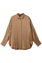 【エステータ/esteta】のシルクサテン シャツ キャメル|ID:prp329100004686416