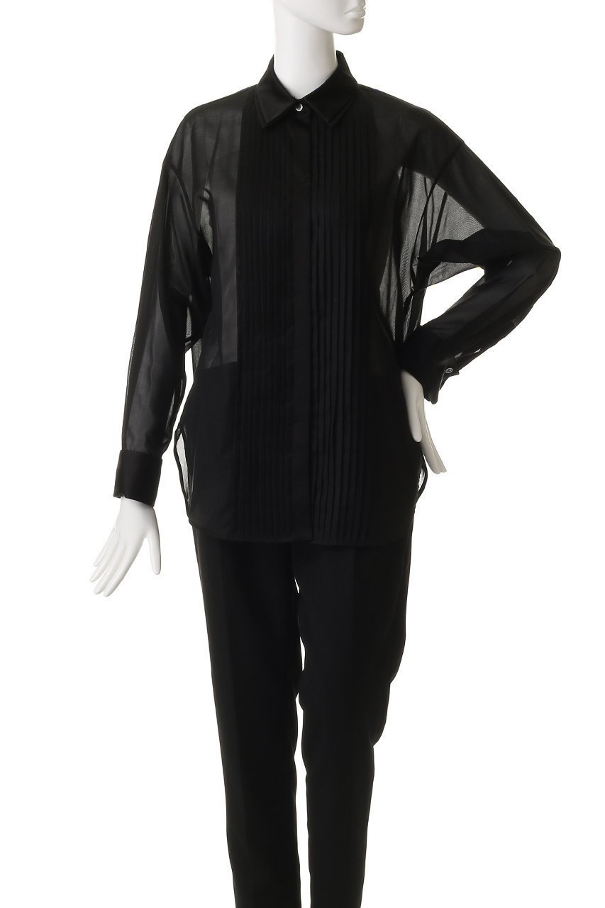 【エステータ/esteta】のコットンオーガンジー ドレスシャツ 人気、トレンドファッション・服の通販 founy(ファニー) 　ファッション　Fashion　レディースファッション　Fashion for Women　トップス・カットソー　Cut & Sew Tops　シャツ・ブラウス・オフィスカジュアル　Elegant Blouses & Button-Ups　ワンピース　Dresses　フォーマル・パーティードレス・結婚式用ドレス　Elegant & Casual Dresses　おすすめ　Recommended / Our Picks　エアリー　Airy Texture　オーガンジー　Organza Fabric　スリーブ　Sleeve, Long Sleeve / Short Sleeve　ドレス　Dress, One-Piece　フェミニン　Feminine, Girly　フロント　Front, Front Design　ロング　Long, Long-Length　エレガント 上品　Elegant　羽織　Haori, Light Jacket　other-2|ID: prp329100004686417 ipo3291000000035616652