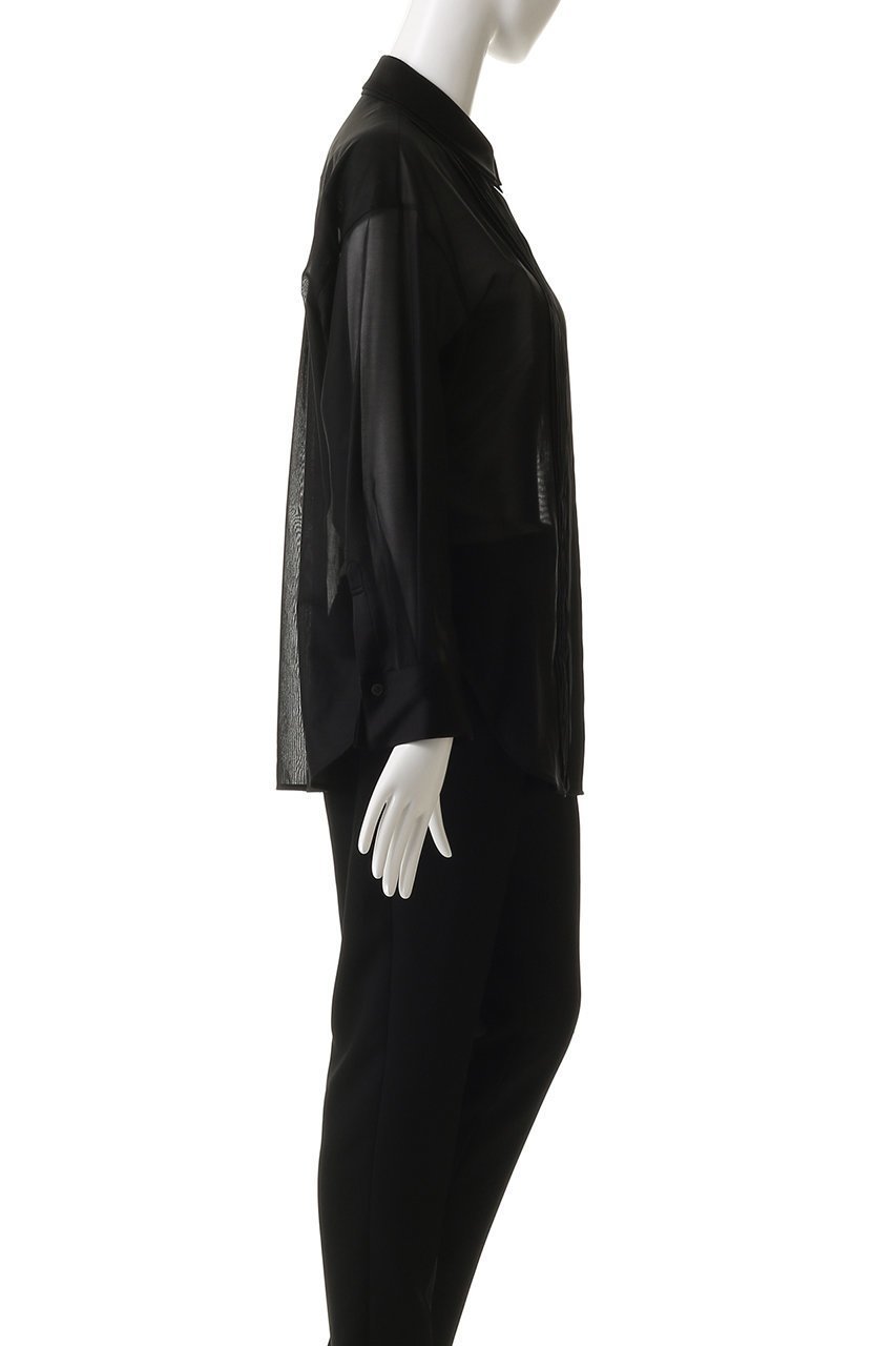 【エステータ/esteta】のコットンオーガンジー ドレスシャツ 人気、トレンドファッション・服の通販 founy(ファニー) 　ファッション　Fashion　レディースファッション　Fashion for Women　トップス・カットソー　Cut & Sew Tops　シャツ・ブラウス・オフィスカジュアル　Elegant Blouses & Button-Ups　ワンピース　Dresses　フォーマル・パーティードレス・結婚式用ドレス　Elegant & Casual Dresses　おすすめ　Recommended / Our Picks　エアリー　Airy Texture　オーガンジー　Organza Fabric　スリーブ　Sleeve, Long Sleeve / Short Sleeve　ドレス　Dress, One-Piece　フェミニン　Feminine, Girly　フロント　Front, Front Design　ロング　Long, Long-Length　エレガント 上品　Elegant　羽織　Haori, Light Jacket　other-3|ID: prp329100004686417 ipo3291000000035616655