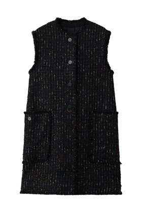 【ドメル/DOMELLE】 LINTON スパンコール ベスト人気、トレンドファッション・服の通販 founy(ファニー) ファッション Fashion レディースファッション Fashion for Women アウター Coat / Outerwear Collection レディースジャケット・軽アウター Jackets クール Cool, Chic ジャケット Jacket, Outerwear スパンコール Sequins, Sequin Embellishment ツイード Twill, Twill Weave ドレス Dress, One-Piece ハーフ Half, Half-Length バランス Balance, Style Balance フリンジ Fringe, Tassel ベスト Vest, Waistcoat ミックス Mix, Mixed Style メタル Metal, Metal Parts ワッフル Waffle, Waffle Knit 新作・新入荷 New Arrivals / New In |ID:prp329100004686419