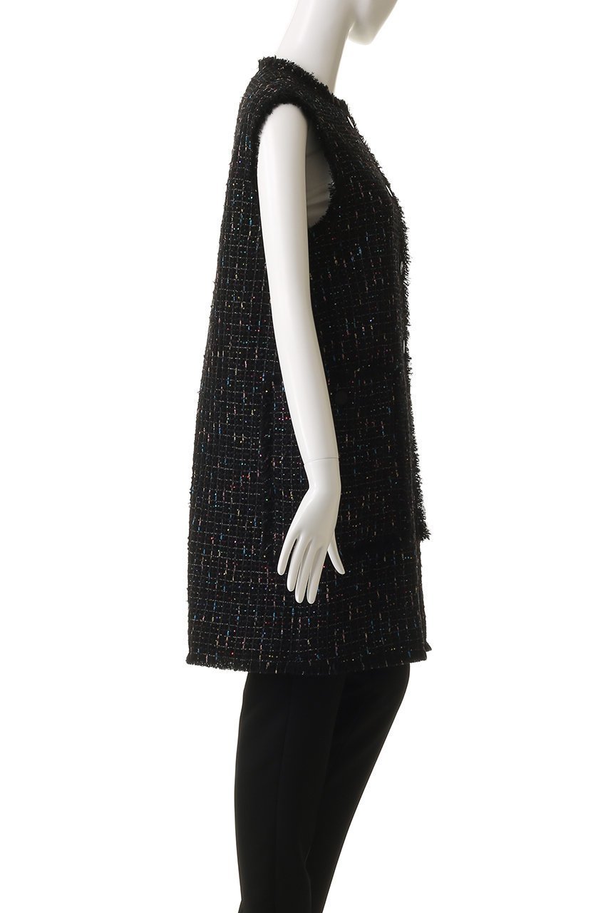 【ドメル/DOMELLE】のLINTON スパンコール ベスト 人気、トレンドファッション・服の通販 founy(ファニー) 　ファッション　Fashion　レディースファッション　Fashion for Women　アウター　Coat / Outerwear Collection　レディースジャケット・軽アウター　Jackets　クール　Cool, Chic　ジャケット　Jacket, Outerwear　スパンコール　Sequins, Sequin Embellishment　ツイード　Twill, Twill Weave　ドレス　Dress, One-Piece　ハーフ　Half, Half-Length　バランス　Balance, Style Balance　フリンジ　Fringe, Tassel　ベスト　Vest, Waistcoat　ミックス　Mix, Mixed Style　メタル　Metal, Metal Parts　ワッフル　Waffle, Waffle Knit　other-3|ID: prp329100004686419 ipo3291000000036134674