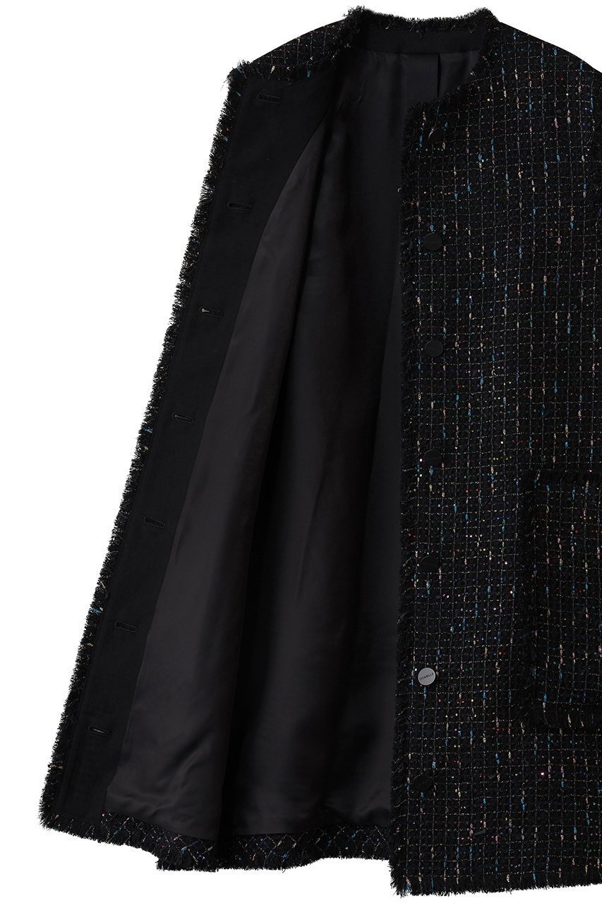 【ドメル/DOMELLE】のLINTON スパンコール ベスト 人気、トレンドファッション・服の通販 founy(ファニー) 　ファッション　Fashion　レディースファッション　Fashion for Women　アウター　Coat / Outerwear Collection　レディースジャケット・軽アウター　Jackets　クール　Cool, Chic　ジャケット　Jacket, Outerwear　スパンコール　Sequins, Sequin Embellishment　ツイード　Twill, Twill Weave　ドレス　Dress, One-Piece　ハーフ　Half, Half-Length　バランス　Balance, Style Balance　フリンジ　Fringe, Tassel　ベスト　Vest, Waistcoat　ミックス　Mix, Mixed Style　メタル　Metal, Metal Parts　ワッフル　Waffle, Waffle Knit　other-6|ID: prp329100004686419 ipo3291000000036134677