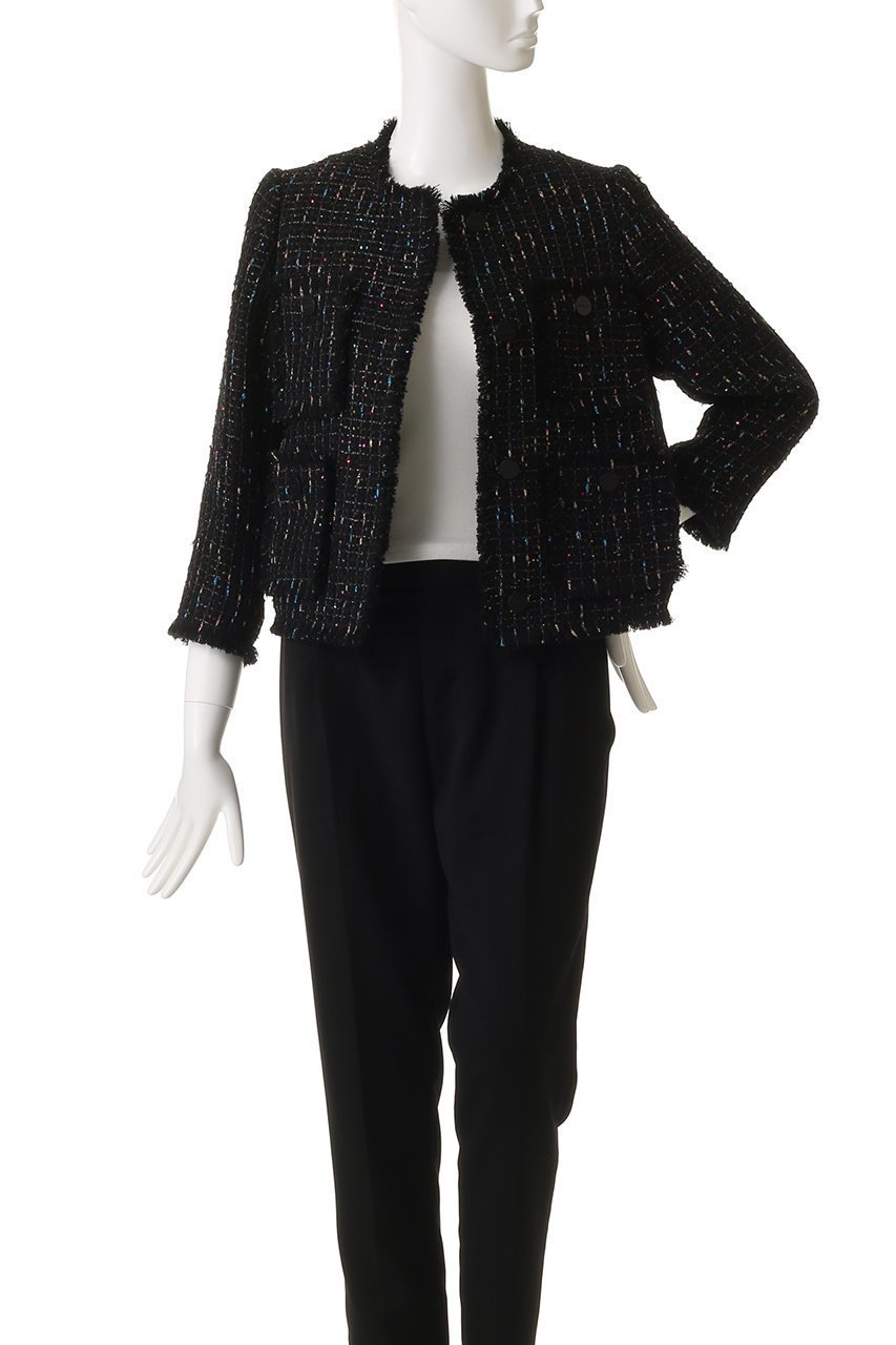 【ドメル/DOMELLE】のLINTON スパンコール ジャケット 人気、トレンドファッション・服の通販 founy(ファニー) 　ファッション　Fashion　レディースファッション　Fashion for Women　アウター　Coat / Outerwear Collection　レディースジャケット・軽アウター　Jackets　クラシック　Classic, Timeless Style　コンパクト　Compact, Small Size　ジャケット　Jacket, Outerwear　ストレート　Straight, Straight Cut　スパンコール　Sequins, Sequin Embellishment　セットアップ　Set-Up, Coordinated Outfit　ツイード　Twill, Twill Weave　ドレス　Dress, One-Piece　フリンジ　Fringe, Tassel　メタル　Metal, Metal Parts　ワッフル　Waffle, Waffle Knit　新作・新入荷　New Arrivals / New In　other-7|ID: prp329100004686420 ipo3291000000033841454