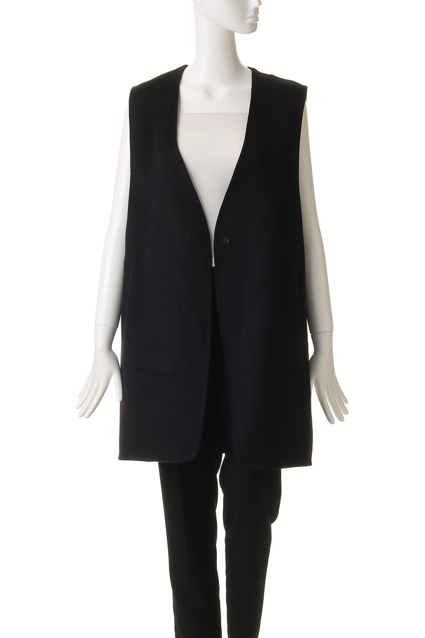 【ドメル/DOMELLE】のカシミヤ ブレンド リバー ベスト 人気、トレンドファッション・服の通販 founy(ファニー) 　ファッション　Fashion　レディースファッション　Fashion for Women　アウター　Coat / Outerwear Collection　レディースジャケット・軽アウター　Jackets　なめらか　Smooth, Silky Texture　ジャケット　Jacket, Outerwear　スリット　Slit, Slit Detail　フロント　Front, Front Design　ベスト　Vest, Waistcoat　定番　Standard, Basic Item　新作・新入荷　New Arrivals / New In　other-8|ID: prp329100004686421 ipo3291000000033841465