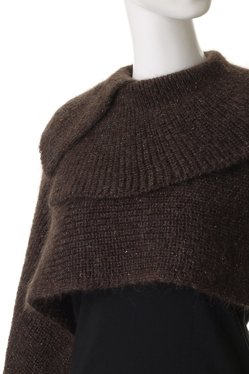 【ニアー ニッポン/near.nippon】のラメミックス キッドモヘア スリーブマフラージレ 人気、トレンドファッション・服の通販 founy(ファニー) 　ファッション　Fashion　レディースファッション　Fashion for Women　トップス・カットソー　Cut & Sew Tops　ニット　Knit Tops & Sweaters　ベスト&ジレ / 重ね着スタイル　Vests & Gilets　カジュアルプルオーバー・ニットトップス　Pullovers & Knit Tops / Casual Pullovers　マフラー・スヌード / 冬小物の定番　Scarves & Mufflers　スリーブ　Sleeve, Long Sleeve / Short Sleeve　フラット　Flat, Flat Shoes　ベスト　Vest, Waistcoat　マフラー　Scarf, Muffler　ミックス　Mix, Mixed Style　other-5|ID: prp329100004686422 ipo3291000000036242301