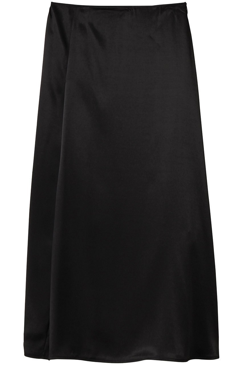 【イレーヴ/YLEVE】のビスコース ジャカード サテン 360°スカート インテリア・キッズ・メンズ・レディースファッション・服の通販 founy(ファニー) 　ファッション　Fashion　レディースファッション　Fashion for Women　スカート　Skirts　ロングスカート　Long Skirts / Maxi & Midi Skirts　アシンメトリー　Asymmetrical Style　エレガント 上品　Elegant　サテン　Satin, Glossy Fabric　ジャカード／ジャガード　Jacquard, Woven Pattern　ロング　Long, Long-Length　ブラック|ID: prp329100004686423 ipo3291000000035616668