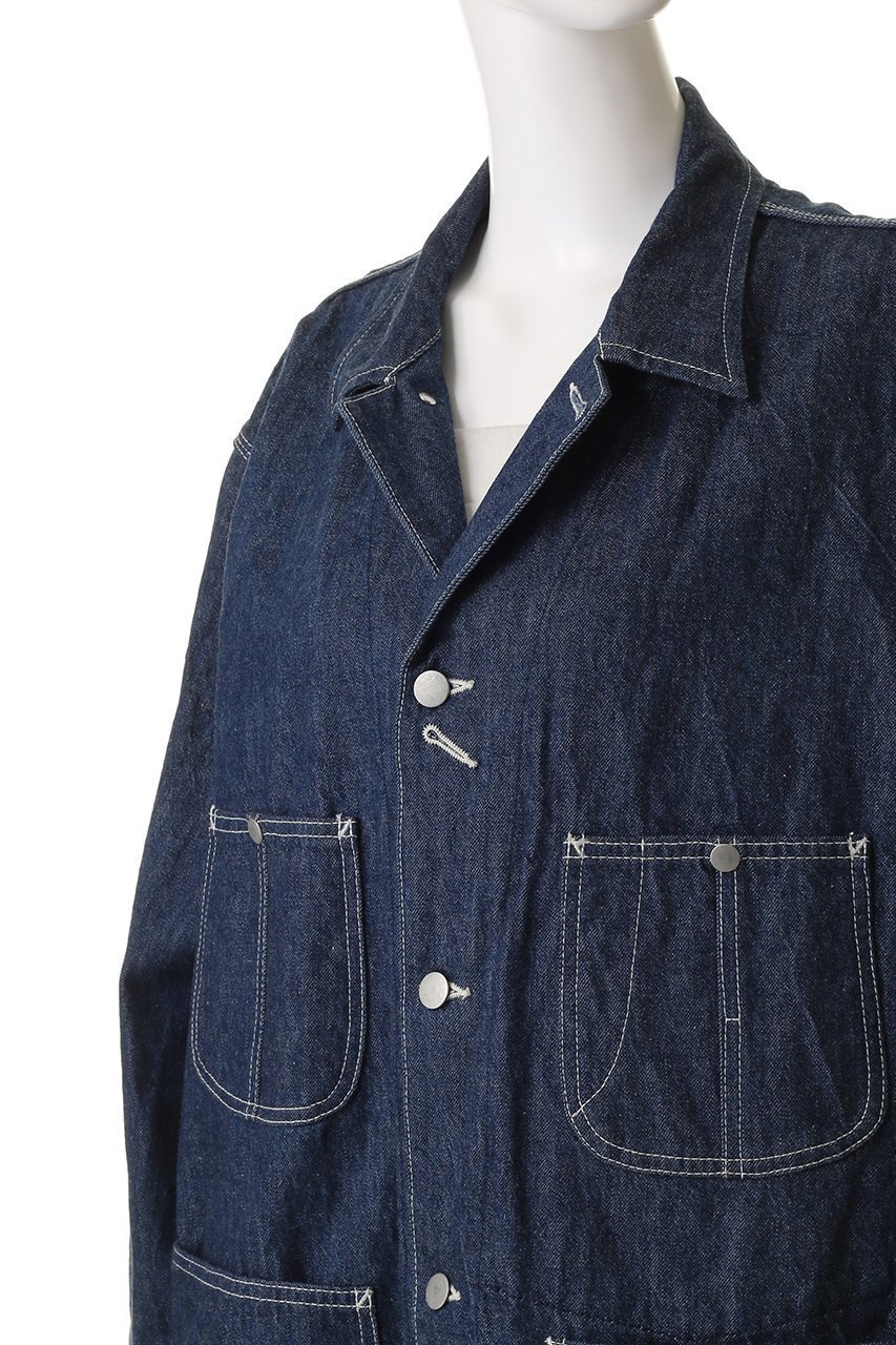 【イレーヴ/YLEVE】の【UNISEX】【Y】13oz オーガニック コットン デニム カバーオール ジャケット 人気、トレンドファッション・服の通販 founy(ファニー) 　ファッション　Fashion　レディースファッション　Fashion for Women　アウター　Coat / Outerwear Collection　レディースジャケット・軽アウター　Jackets　ブルゾンジャケット・スポーティアウター　Blouson Jackets　ユニセックス　Unisex, Genderless　インディゴ　Indigo Denim　オーガニック　Organic Cotton　クラシック　Classic, Timeless Style　ジャケット　Jacket, Outerwear　デニム　Denim, Jeans Material　ビッグ　Big, Oversized　ブルゾン　Blouson, Bomber Jacket　ワッシャー　Washer, Crinkled Finish　ワーク　Workwear, Utility Style　定番　Standard, Basic Item　新作・新入荷　New Arrivals / New In　other-5|ID: prp329100004686427 ipo3291000000033841520