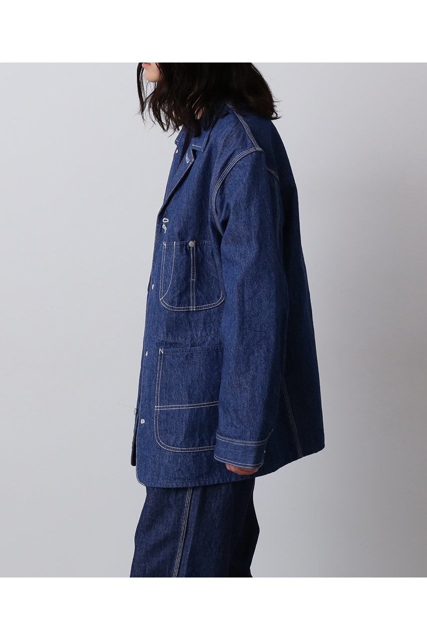 【イレーヴ/YLEVE】の【UNISEX】【Y】13oz オーガニック コットン デニム カバーオール ジャケット 人気、トレンドファッション・服の通販 founy(ファニー) 　ファッション　Fashion　レディースファッション　Fashion for Women　アウター　Coat / Outerwear Collection　レディースジャケット・軽アウター　Jackets　ブルゾンジャケット・スポーティアウター　Blouson Jackets　ユニセックス　Unisex, Genderless　インディゴ　Indigo Denim　オーガニック　Organic Cotton　クラシック　Classic, Timeless Style　ジャケット　Jacket, Outerwear　デニム　Denim, Jeans Material　ビッグ　Big, Oversized　ブルゾン　Blouson, Bomber Jacket　ワッシャー　Washer, Crinkled Finish　ワーク　Workwear, Utility Style　定番　Standard, Basic Item　新作・新入荷　New Arrivals / New In　other-8|ID: prp329100004686427 ipo3291000000033841523