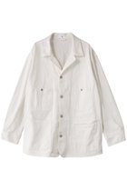 【イレーヴ/YLEVE】の【UNISEX】【Y】13oz オーガニック コットン デニム カバーオール ジャケット 人気、トレンドファッション・服の通販 founy(ファニー) ファッション Fashion レディースファッション Fashion for Women アウター Coat / Outerwear Collection レディースジャケット・軽アウター Jackets ブルゾンジャケット・スポーティアウター Blouson Jackets ユニセックス Unisex, Genderless インディゴ Indigo Denim オーガニック Organic Cotton クラシック Classic, Timeless Style ジャケット Jacket, Outerwear デニム Denim, Jeans Material ビッグ Big, Oversized ブルゾン Blouson, Bomber Jacket ワッシャー Washer, Crinkled Finish ワーク Workwear, Utility Style 定番 Standard, Basic Item thumbnail ホワイト|ID: prp329100004686427 ipo3291000000036890704