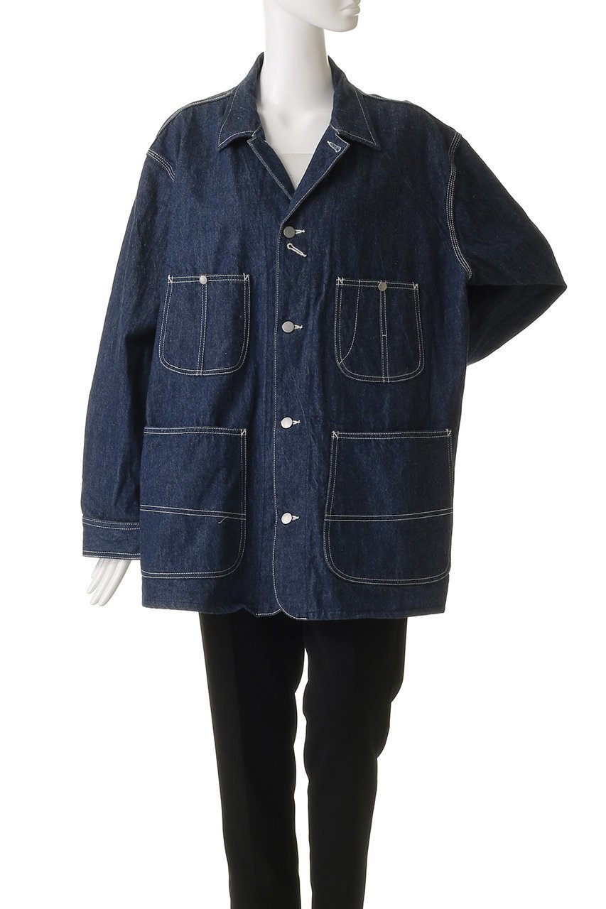 【イレーヴ/YLEVE】の【UNISEX】【Y】13oz オーガニック コットン デニム カバーオール ジャケット 人気、トレンドファッション・服の通販 founy(ファニー) ファッション Fashion レディースファッション Fashion for Women アウター Coat / Outerwear Collection レディースジャケット・軽アウター Jackets ブルゾンジャケット・スポーティアウター Blouson Jackets ユニセックス Unisex, Genderless インディゴ Indigo Denim オーガニック Organic Cotton クラシック Classic, Timeless Style ジャケット Jacket, Outerwear デニム Denim, Jeans Material ビッグ Big, Oversized ブルゾン Blouson, Bomber Jacket ワッシャー Washer, Crinkled Finish ワーク Workwear, Utility Style 定番 Standard, Basic Item other-2|ID: prp329100004686427 ipo3291000000036890706