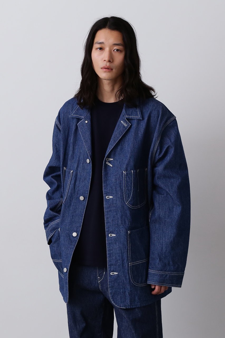 【イレーヴ/YLEVE】の【UNISEX】【Y】13oz オーガニック コットン デニム カバーオール ジャケット 人気、トレンドファッション・服の通販 founy(ファニー) ファッション Fashion レディースファッション Fashion for Women アウター Coat / Outerwear Collection レディースジャケット・軽アウター Jackets ブルゾンジャケット・スポーティアウター Blouson Jackets ユニセックス Unisex, Genderless インディゴ Indigo Denim オーガニック Organic Cotton クラシック Classic, Timeless Style ジャケット Jacket, Outerwear デニム Denim, Jeans Material ビッグ Big, Oversized ブルゾン Blouson, Bomber Jacket ワッシャー Washer, Crinkled Finish ワーク Workwear, Utility Style 定番 Standard, Basic Item other-7|ID: prp329100004686427 ipo3291000000036890711