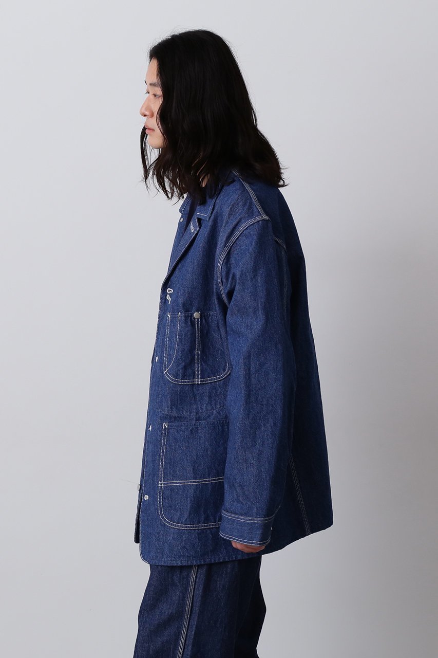 【イレーヴ/YLEVE】の【UNISEX】【Y】13oz オーガニック コットン デニム カバーオール ジャケット 人気、トレンドファッション・服の通販 founy(ファニー) ファッション Fashion レディースファッション Fashion for Women アウター Coat / Outerwear Collection レディースジャケット・軽アウター Jackets ブルゾンジャケット・スポーティアウター Blouson Jackets ユニセックス Unisex, Genderless インディゴ Indigo Denim オーガニック Organic Cotton クラシック Classic, Timeless Style ジャケット Jacket, Outerwear デニム Denim, Jeans Material ビッグ Big, Oversized ブルゾン Blouson, Bomber Jacket ワッシャー Washer, Crinkled Finish ワーク Workwear, Utility Style 定番 Standard, Basic Item other-8|ID: prp329100004686427 ipo3291000000036890712