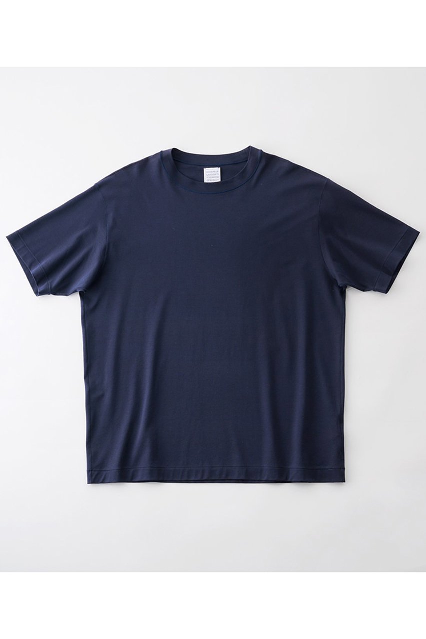 【グッド ピープル グッド ステッチング グッド プロダクト/GOOD PEOPLE GOOD STITCHING GOOD PRODUCT】の【UNISEX】クルーネック ショートスリーブ Tシャツ インテリア・キッズ・メンズ・レディースファッション・服の通販 founy(ファニー) 　ファッション　Fashion　レディースファッション　Fashion for Women　トップス・カットソー　Cut & Sew Tops　シャツ・ブラウス・オフィスカジュアル　Elegant Blouses & Button-Ups　ロングTシャツ・Tシャツ　Longline T-Shirts & Tees　カットソー・ベーシックTシャツ　Cut-and-Sewn Tops / Stretch Tees & Basics　ユニセックス　Unisex, Genderless　インナー　Innerwear　ショート　Short, Short Length　スリーブ　Sleeve, Long Sleeve / Short Sleeve　レギュラー　Regular, Standard Fit　定番　Standard, Basic Item　新作・新入荷　New Arrivals / New In　ネイビー|ID: prp329100004686435 ipo3291000000033841586