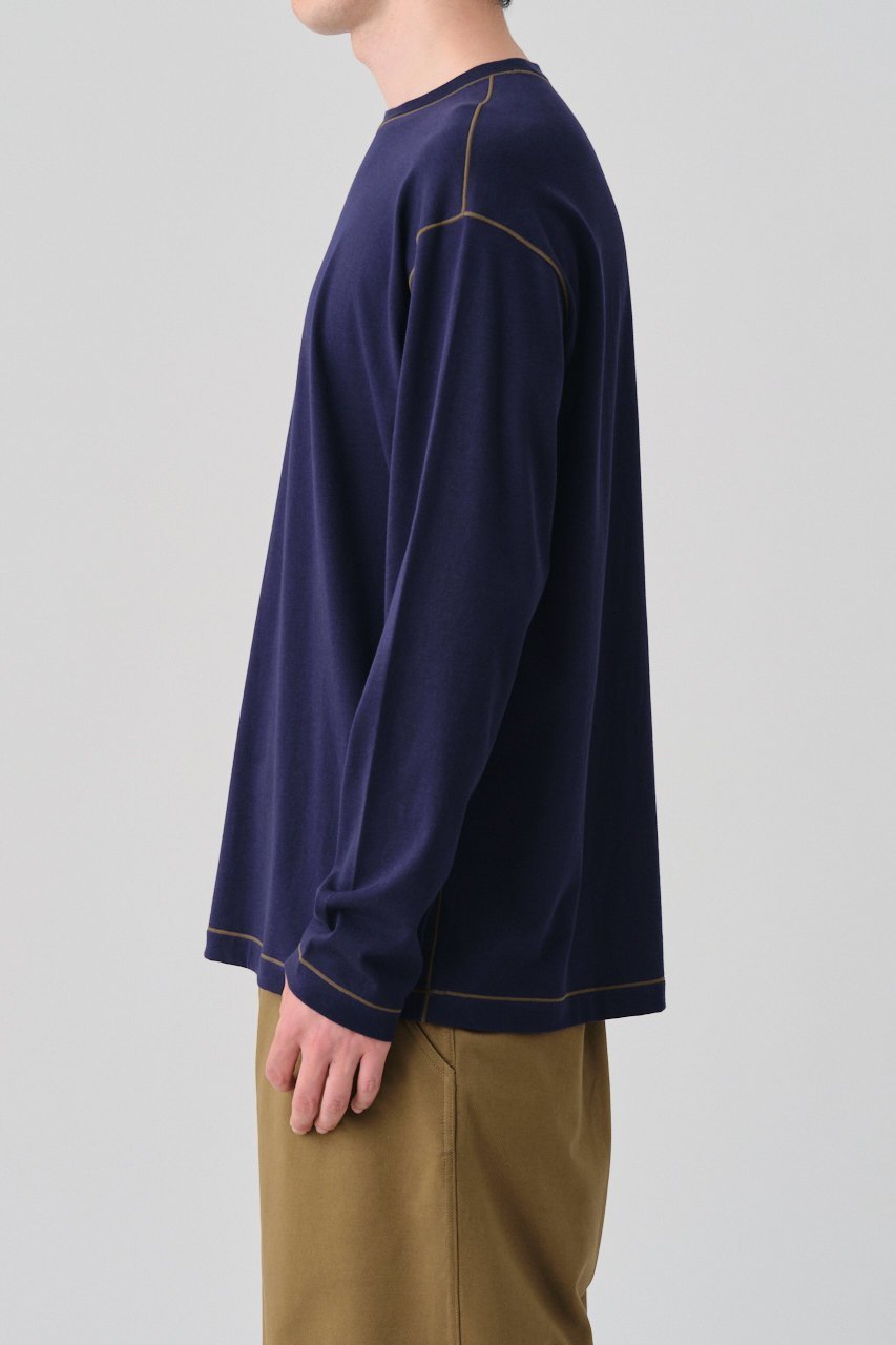 【グッド ピープル グッド ステッチング グッド プロダクト/GOOD PEOPLE GOOD STITCHING GOOD PRODUCT / MEN】の【MEN】Color Stitch クルーネック ロングスリーブ Loopback Jersey 人気、トレンドファッション・服の通販 founy(ファニー) 　ファッション　Fashion　メンズファッション　Fashion for Men　トップス・カットソー　Cut & Sew Tops　メンズシャツ　Shirts　スリーブ　Sleeve, Long Sleeve / Short Sleeve　レギュラー　Regular, Standard Fit　ロング　Long, Long-Length　エレガント 上品　Elegant　新作・新入荷　New Arrivals / New In　other-3|ID: prp329100004686437 ipo3291000000033841603