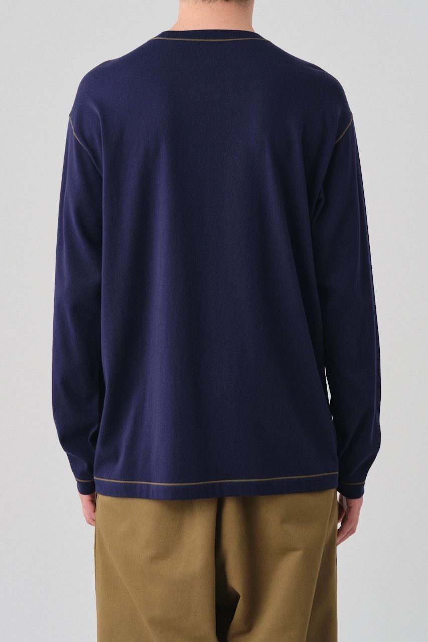 【グッド ピープル グッド ステッチング グッド プロダクト/GOOD PEOPLE GOOD STITCHING GOOD PRODUCT / MEN】の【MEN】Color Stitch クルーネック ロングスリーブ Loopback Jersey 人気、トレンドファッション・服の通販 founy(ファニー) 　ファッション　Fashion　メンズファッション　Fashion for Men　トップス・カットソー　Cut & Sew Tops　メンズシャツ　Shirts　スリーブ　Sleeve, Long Sleeve / Short Sleeve　レギュラー　Regular, Standard Fit　ロング　Long, Long-Length　エレガント 上品　Elegant　新作・新入荷　New Arrivals / New In　other-4|ID: prp329100004686437 ipo3291000000033841604
