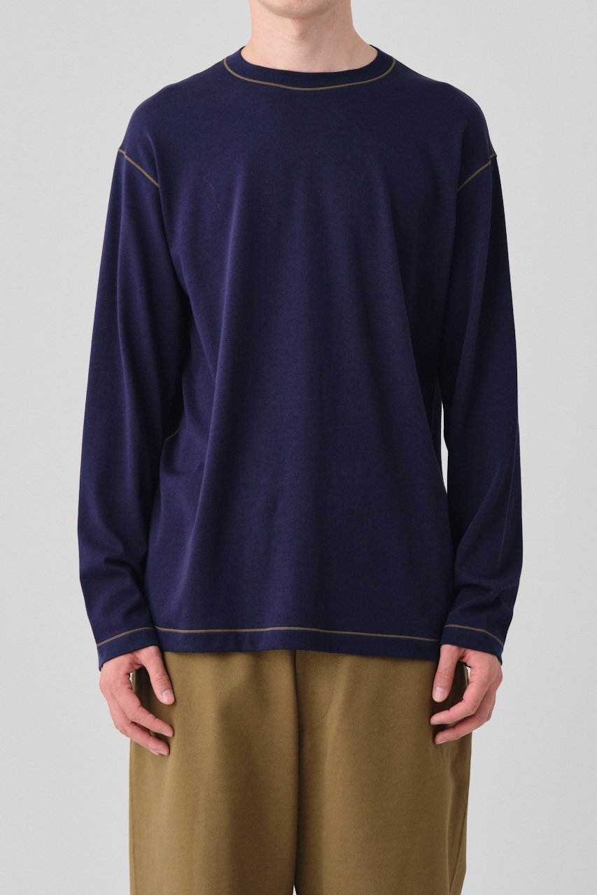 【グッド ピープル グッド ステッチング グッド プロダクト/GOOD PEOPLE GOOD STITCHING GOOD PRODUCT / MEN】の【MEN】Color Stitch クルーネック ロングスリーブ Loopback Jersey 人気、トレンドファッション・服の通販 founy(ファニー) 　ファッション　Fashion　メンズファッション　Fashion for Men　トップス・カットソー　Cut & Sew Tops　メンズシャツ　Shirts　スリーブ　Sleeve, Long Sleeve / Short Sleeve　レギュラー　Regular, Standard Fit　ロング　Long, Long-Length　エレガント 上品　Elegant　新作・新入荷　New Arrivals / New In　other-5|ID: prp329100004686437 ipo3291000000033841605
