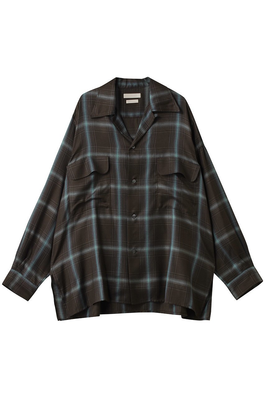 【ヨーク/YOKE】の【UNISEX】Ombre Plaid ダブルポケット シャツ 人気、トレンドファッション・服の通販 founy(ファニー) 　ファッション　Fashion　レディースファッション　Fashion for Women　トップス・カットソー　Cut & Sew Tops　シャツ・ブラウス・オフィスカジュアル　Elegant Blouses & Button-Ups　ユニセックス　Unisex, Genderless　スリーブ　Sleeve, Long Sleeve / Short Sleeve　ダブル　Double, Double-Breasted　チェック　Check, Plaid, Tartan　ポケット　Pocket, Pocket Detail　ロング　Long, Long-Length　 other-1|ID: prp329100004686438 ipo3291000000035616726