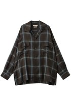 【ヨーク/YOKE】の【UNISEX】Ombre Plaid ダブルポケット シャツ ブラウン|ID:prp329100004686438