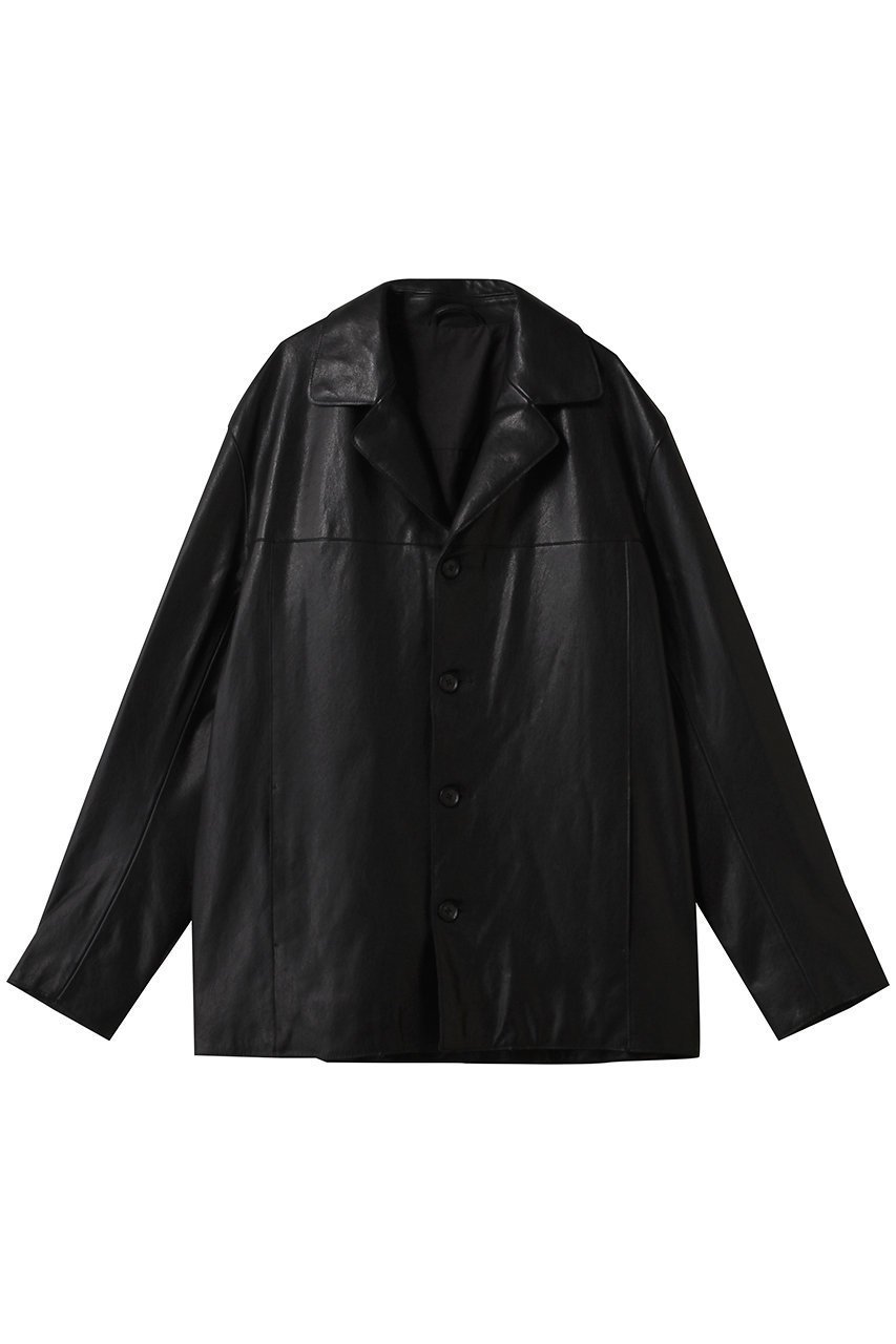【ヨーク/YOKE / MEN】の【MEN】レザー カー ジャケット インテリア・キッズ・メンズ・レディースファッション・服の通販 founy(ファニー) 　ファッション　Fashion　メンズファッション　Fashion for Men　カットオフ　Cut-Off Design　コンパクト　Compact, Small Size　ジャケット　Jacket, Outerwear　ポケット　Pocket, Pocket Detail　新作・新入荷　New Arrivals / New In　ブラック|ID: prp329100004686439 ipo3291000000033841617