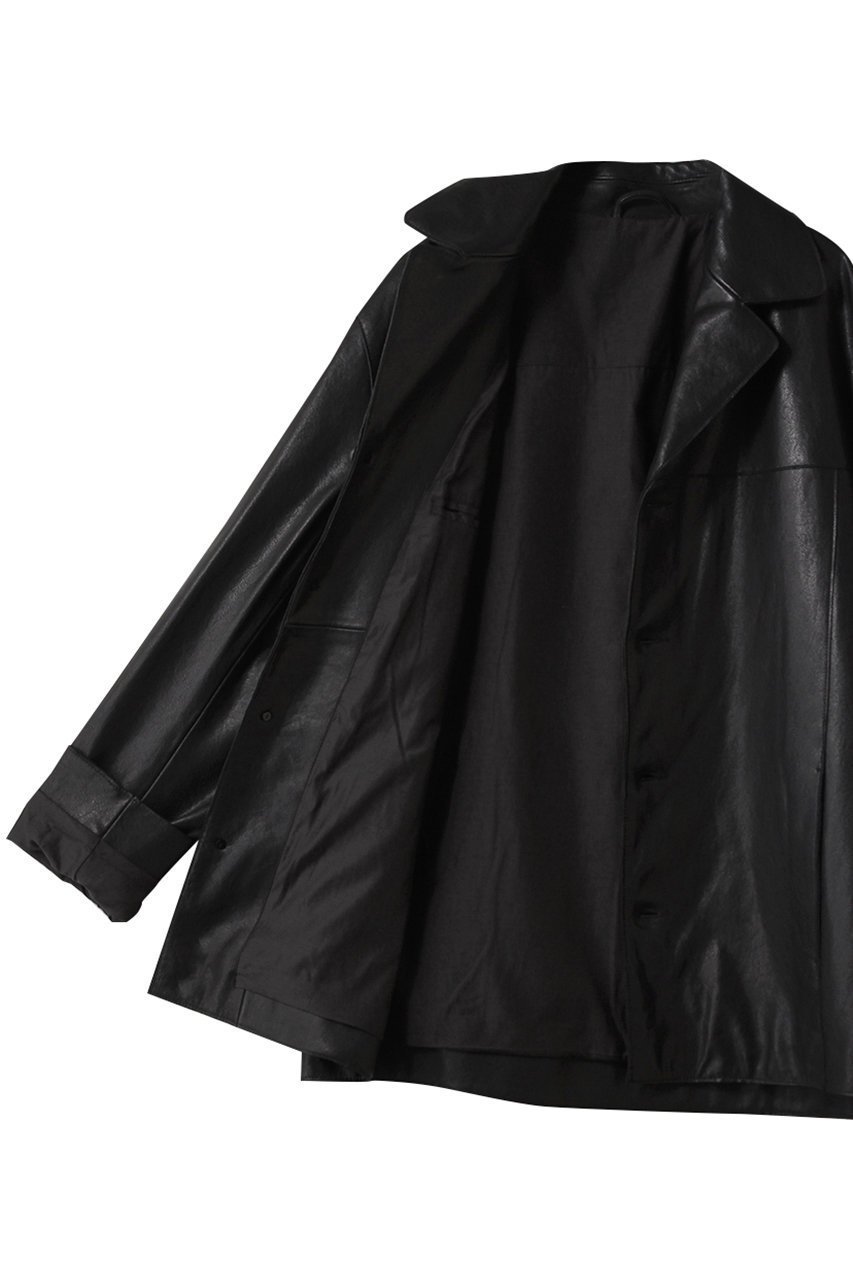 【ヨーク/YOKE】の【UNISEX】レザー カー ジャケット 人気、トレンドファッション・服の通販 founy(ファニー) 　ファッション　Fashion　レディースファッション　Fashion for Women　アウター　Coat / Outerwear Collection　レディースジャケット・軽アウター　Jackets　ユニセックス　Unisex, Genderless　カットオフ　Cut-Off Design　コンパクト　Compact, Small Size　ジャケット　Jacket, Outerwear　ポケット　Pocket, Pocket Detail　other-6|ID: prp329100004686439 ipo3291000000036134708