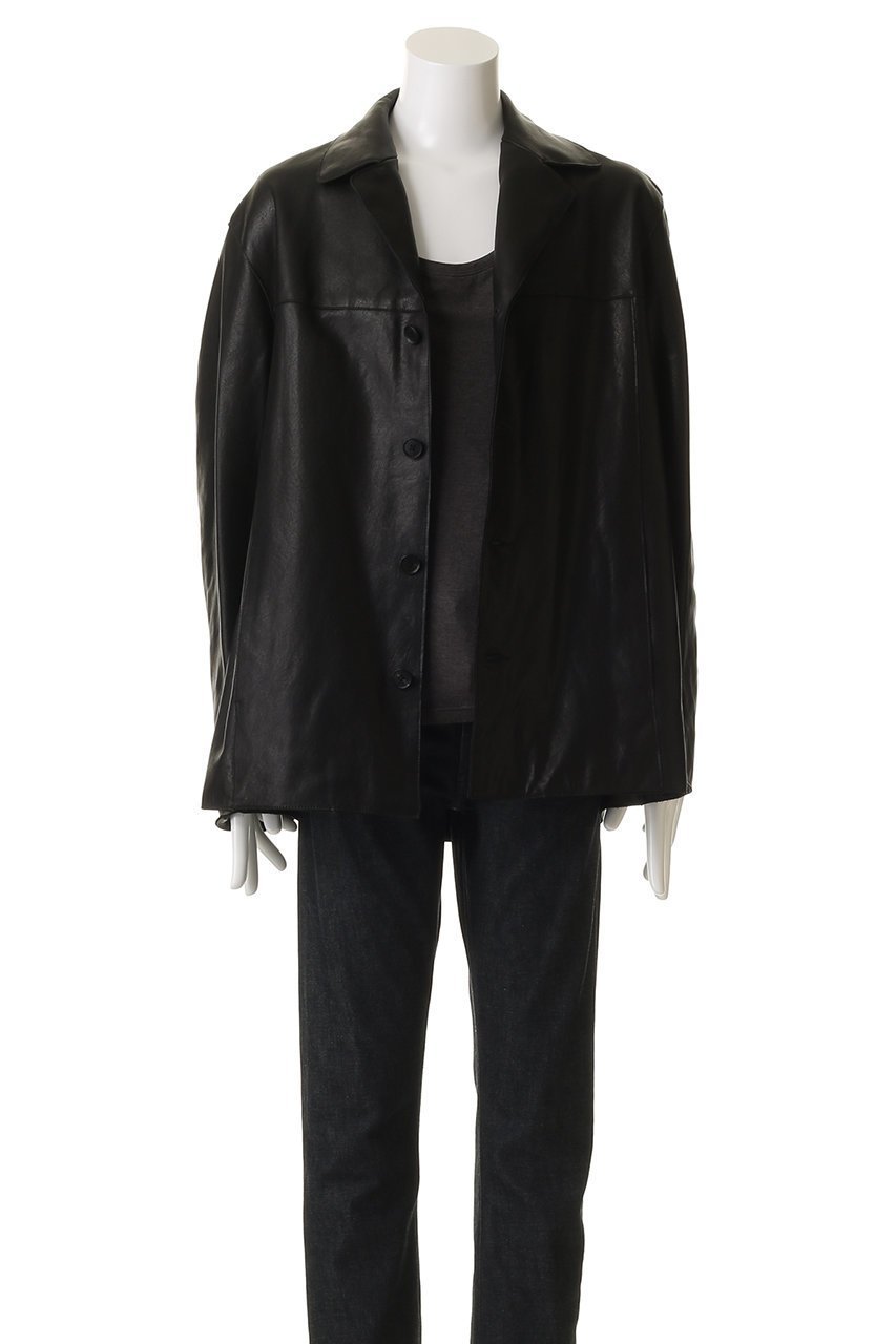 【ヨーク/YOKE】の【UNISEX】レザー カー ジャケット 人気、トレンドファッション・服の通販 founy(ファニー) 　ファッション　Fashion　レディースファッション　Fashion for Women　アウター　Coat / Outerwear Collection　レディースジャケット・軽アウター　Jackets　ユニセックス　Unisex, Genderless　カットオフ　Cut-Off Design　コンパクト　Compact, Small Size　ジャケット　Jacket, Outerwear　ポケット　Pocket, Pocket Detail　other-7|ID: prp329100004686439 ipo3291000000036134709