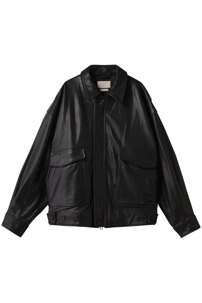 【ヨーク/YOKE / MEN】の【MEN】レザー フライト ジャケット インテリア・キッズ・メンズ・レディースファッション・服の通販 founy(ファニー) https://founy.com/ ファッション Fashion メンズファッション Fashion for Men ジャケット Jacket, Outerwear プリーツ Pleats, Pleated ポケット Pocket, Pocket Detail ミリタリー Military, Army Style |ID: prp329100004686440 ipo3291000000033841625