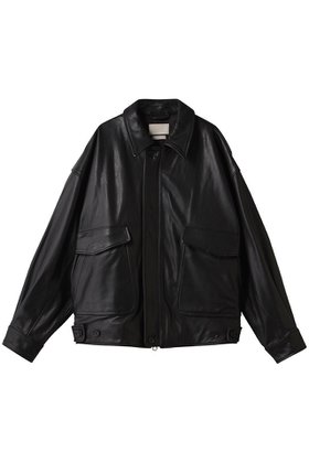 【ヨーク/YOKE / MEN】の【MEN】レザー フライト ジャケット 人気、トレンドファッション・服の通販 founy(ファニー) ファッション Fashion メンズファッション Fashion for Men ジャケット Jacket, Outerwear プリーツ Pleats, Pleated ポケット Pocket, Pocket Detail ミリタリー Military, Army Style |ID:prp329100004686440