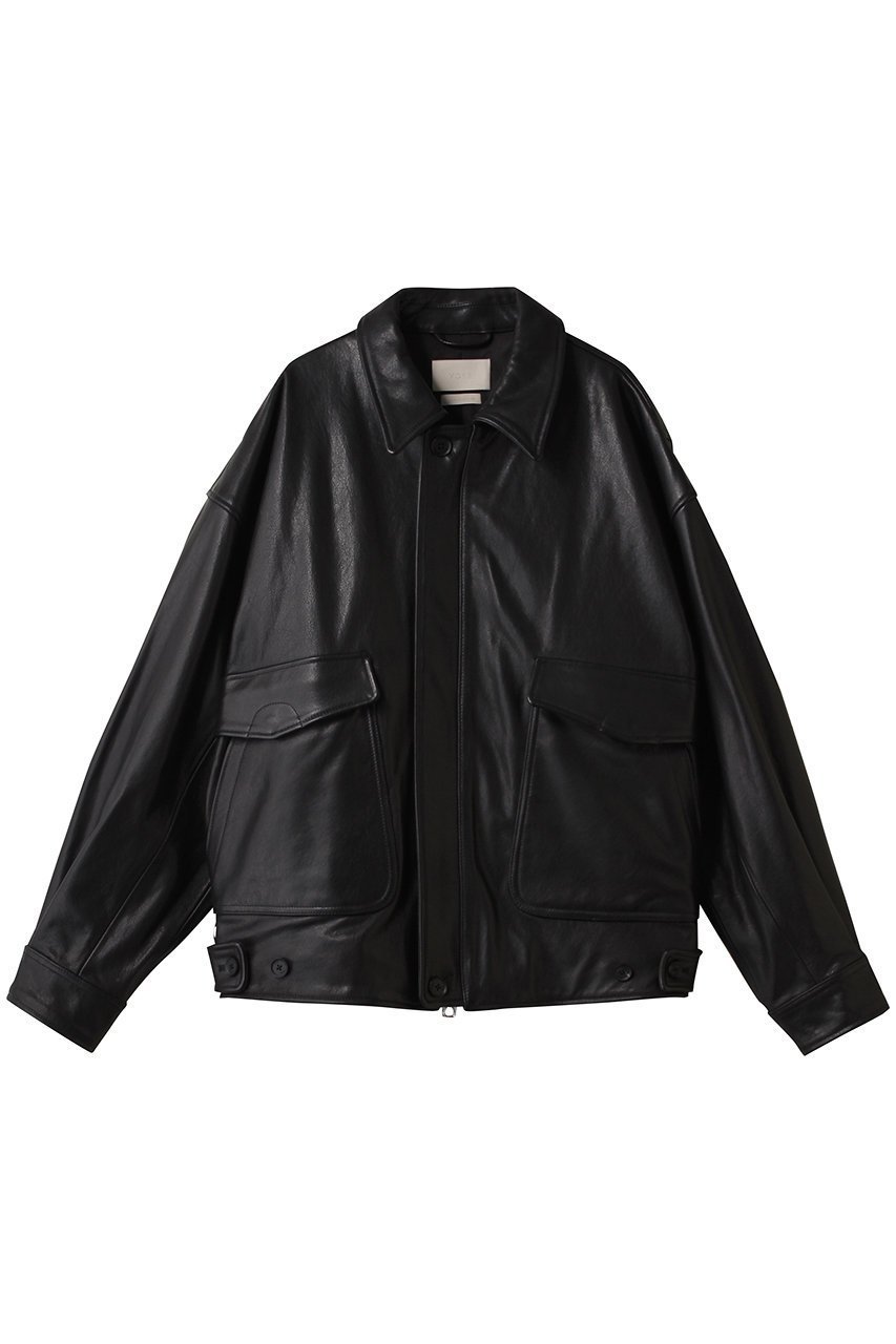 【ヨーク/YOKE / MEN】の【MEN】レザー フライト ジャケット インテリア・キッズ・メンズ・レディースファッション・服の通販 founy(ファニー) 　ファッション　Fashion　メンズファッション　Fashion for Men　ジャケット　Jacket, Outerwear　プリーツ　Pleats, Pleated　ポケット　Pocket, Pocket Detail　ミリタリー　Military, Army Style　新作・新入荷　New Arrivals / New In　ブラック|ID: prp329100004686440 ipo3291000000033841626