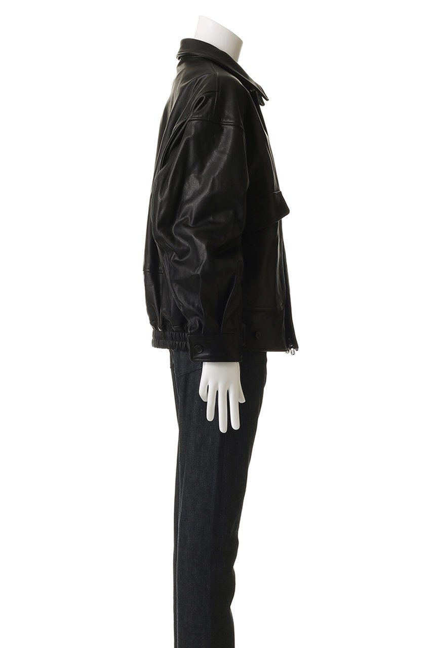 【ヨーク/YOKE / MEN】の【MEN】レザー フライト ジャケット 人気、トレンドファッション・服の通販 founy(ファニー) 　ファッション　Fashion　メンズファッション　Fashion for Men　ジャケット　Jacket, Outerwear　プリーツ　Pleats, Pleated　ポケット　Pocket, Pocket Detail　ミリタリー　Military, Army Style　新作・新入荷　New Arrivals / New In　other-3|ID: prp329100004686440 ipo3291000000033841628