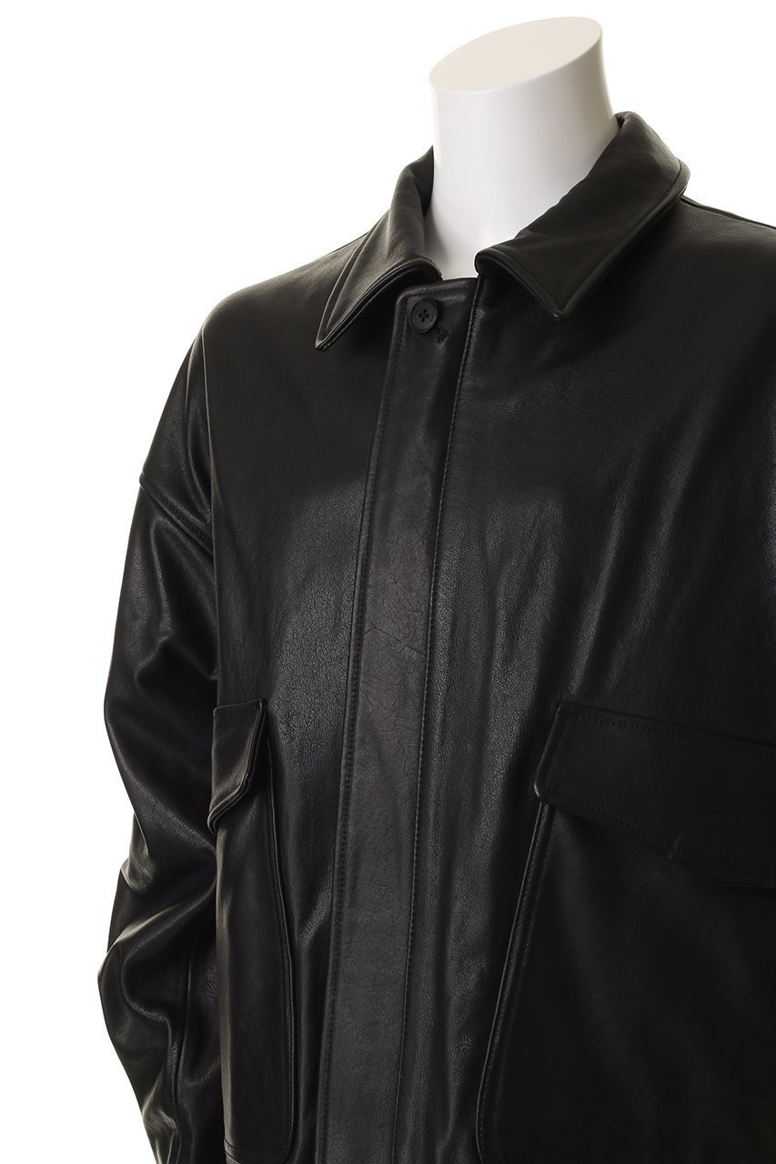 【ヨーク/YOKE】の【UNISEX】レザー フライト ジャケット 人気、トレンドファッション・服の通販 founy(ファニー) 　ファッション　Fashion　レディースファッション　Fashion for Women　アウター　Coat / Outerwear Collection　レディースジャケット・軽アウター　Jackets　ユニセックス　Unisex, Genderless　ジャケット　Jacket, Outerwear　プリーツ　Pleats, Pleated　ポケット　Pocket, Pocket Detail　ミリタリー　Military, Army Style　other-5|ID: prp329100004686440 ipo3291000000035616759