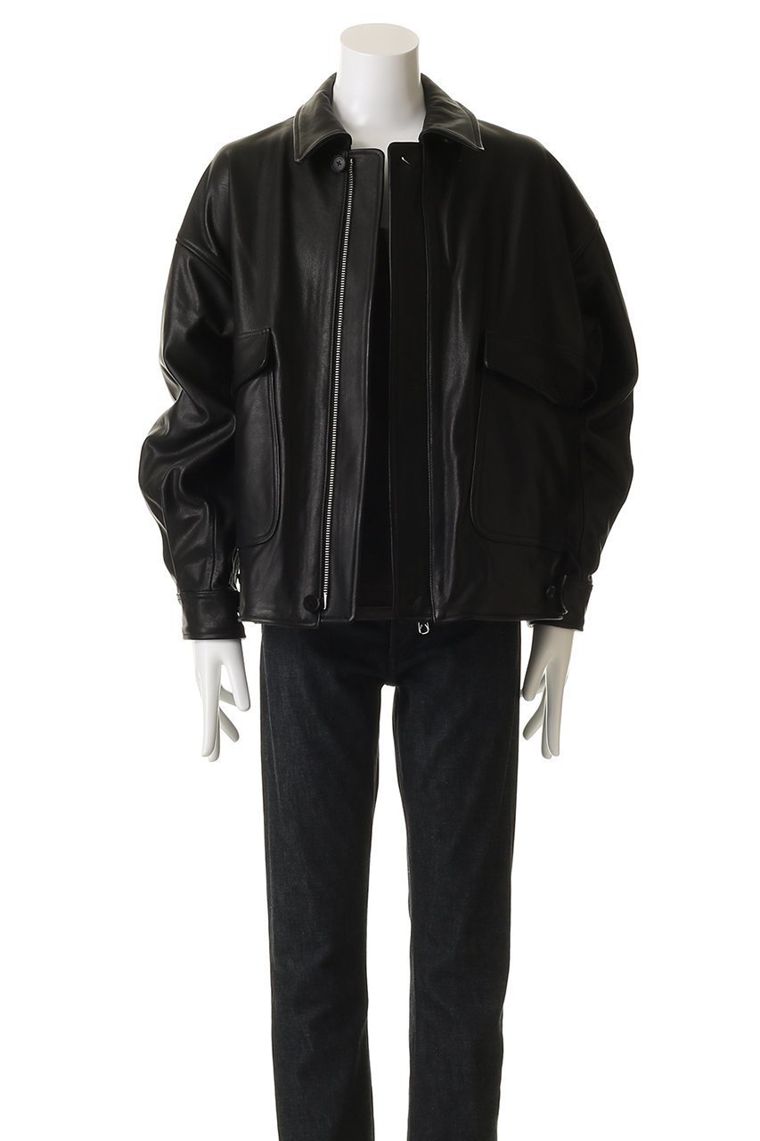 【ヨーク/YOKE】の【UNISEX】レザー フライト ジャケット 人気、トレンドファッション・服の通販 founy(ファニー) 　ファッション　Fashion　レディースファッション　Fashion for Women　アウター　Coat / Outerwear Collection　レディースジャケット・軽アウター　Jackets　ユニセックス　Unisex, Genderless　ジャケット　Jacket, Outerwear　プリーツ　Pleats, Pleated　ポケット　Pocket, Pocket Detail　ミリタリー　Military, Army Style　other-8|ID: prp329100004686440 ipo3291000000035616767