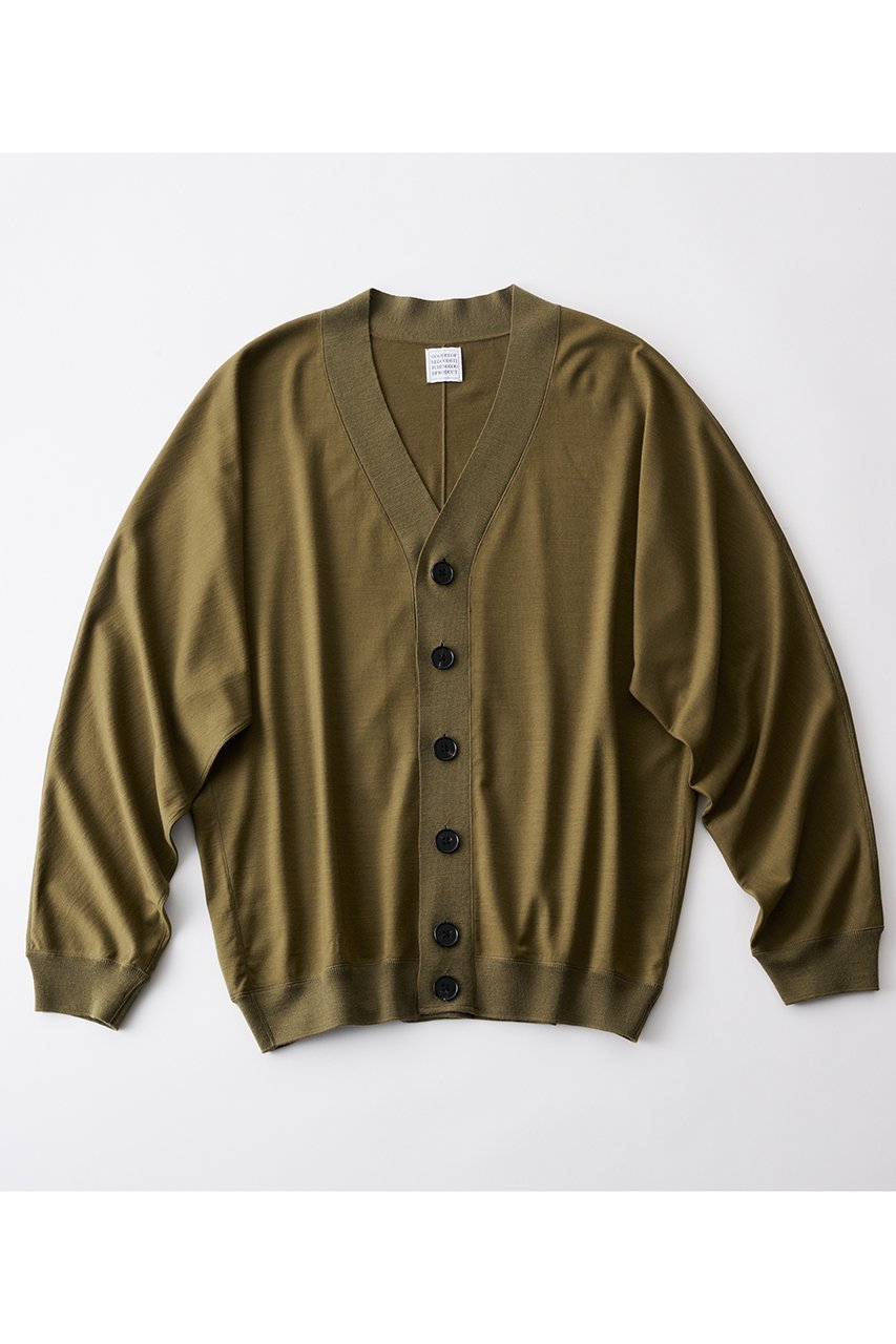 【グッド ピープル グッド ステッチング グッド プロダクト/GOOD PEOPLE GOOD STITCHING GOOD PRODUCT / MEN】の【MEN】ドルマンスリーブ ニット カーディガン インテリア・キッズ・メンズ・レディースファッション・服の通販 founy(ファニー) 　ファッション　Fashion　メンズファッション　Fashion for Men　カーディガン　Cardigan, Knitwear　ワーク　Workwear, Utility Style　再入荷　Restock / Back in Stock　グレーカーキ|ID: prp329100004686441 ipo3291000000033841637