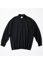 【グッド ピープル グッド ステッチング グッド プロダクト/GOOD PEOPLE GOOD STITCHING GOOD PRODUCT / MEN】の【MEN】Reduced Collar ドルマンスリーブ ニット ポロ ブラック|ID:prp329100004686442