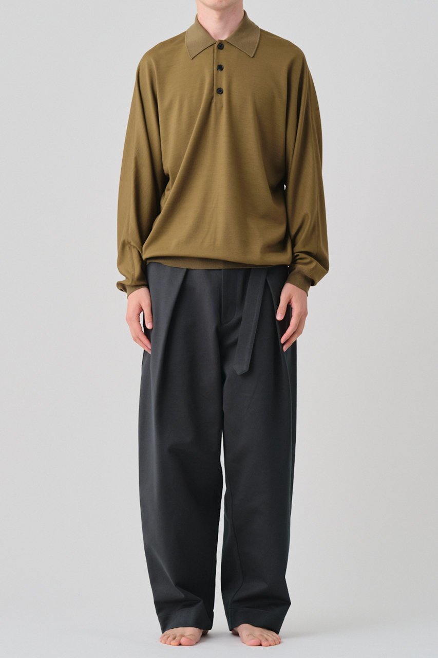 【グッド ピープル グッド ステッチング グッド プロダクト/GOOD PEOPLE GOOD STITCHING GOOD PRODUCT / MEN】の【MEN】Reduced Collar ドルマンスリーブ ニット ポロ 人気、トレンドファッション・服の通販 founy(ファニー) 　ファッション　Fashion　メンズファッション　Fashion for Men　トップス・カットソー　Cut & Sew Tops　ニット・セーター / 定番トップス　Knit Tops & Sweaters　ワーク　Workwear, Utility Style　新作・新入荷　New Arrivals / New In　other-3|ID: prp329100004686442 ipo3291000000033841648
