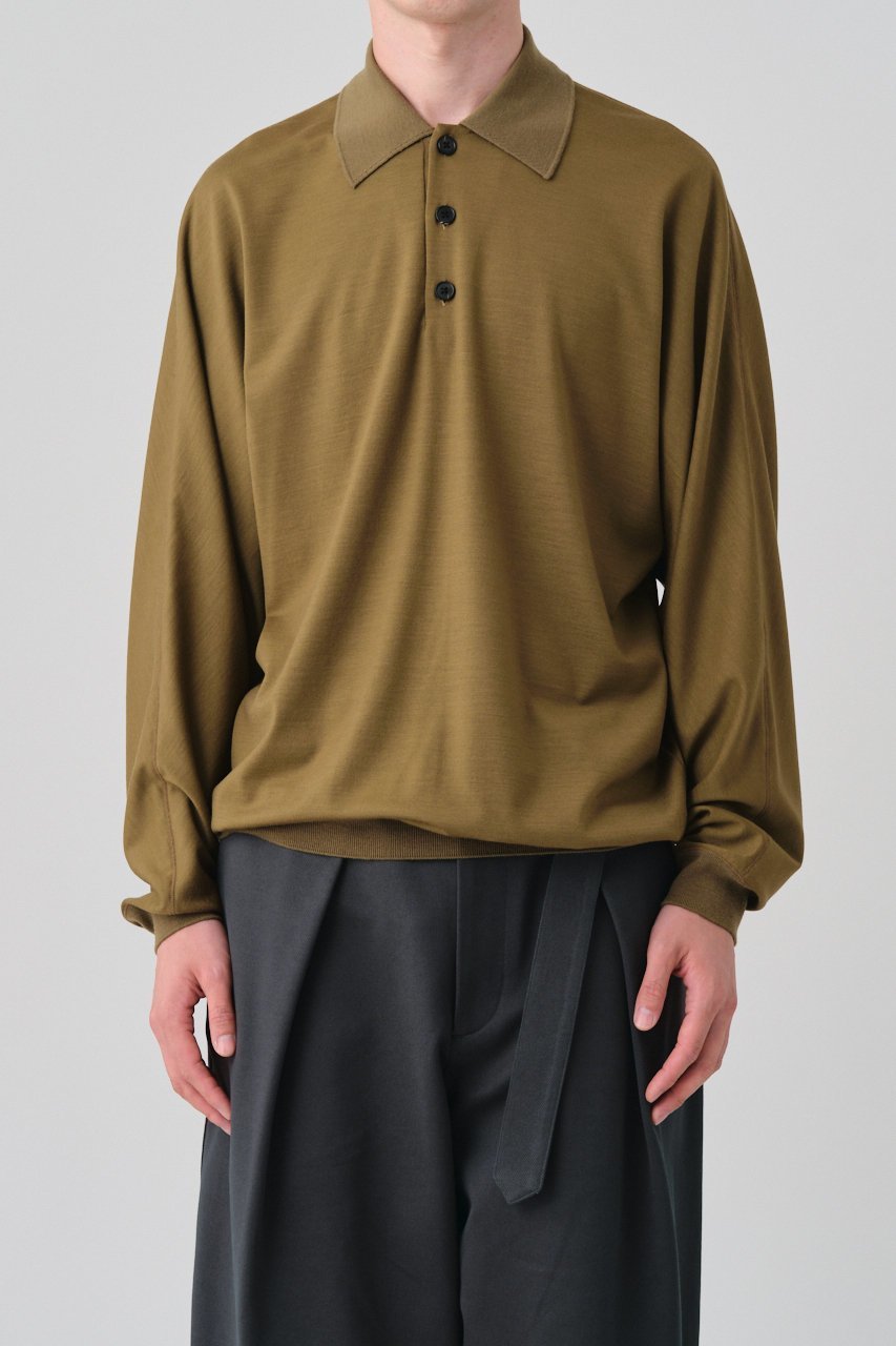 【グッド ピープル グッド ステッチング グッド プロダクト/GOOD PEOPLE GOOD STITCHING GOOD PRODUCT / MEN】の【MEN】Reduced Collar ドルマンスリーブ ニット ポロ 人気、トレンドファッション・服の通販 founy(ファニー) 　ファッション　Fashion　メンズファッション　Fashion for Men　トップス・カットソー　Cut & Sew Tops　ニット・セーター / 定番トップス　Knit Tops & Sweaters　ワーク　Workwear, Utility Style　新作・新入荷　New Arrivals / New In　other-6|ID: prp329100004686442 ipo3291000000033841651