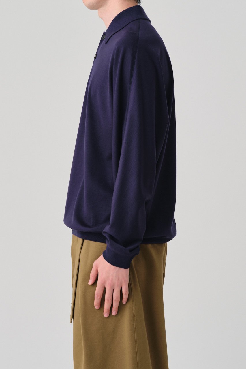 【グッド ピープル グッド ステッチング グッド プロダクト/GOOD PEOPLE GOOD STITCHING GOOD PRODUCT / MEN】の【MEN】Reduced Collar ドルマンスリーブ ニット ポロ 人気、トレンドファッション・服の通販 founy(ファニー) 　ファッション　Fashion　メンズファッション　Fashion for Men　トップス・カットソー　Cut & Sew Tops　ニット・セーター / 定番トップス　Knit Tops & Sweaters　ワーク　Workwear, Utility Style　other-4|ID: prp329100004686442 ipo3291000000035571947