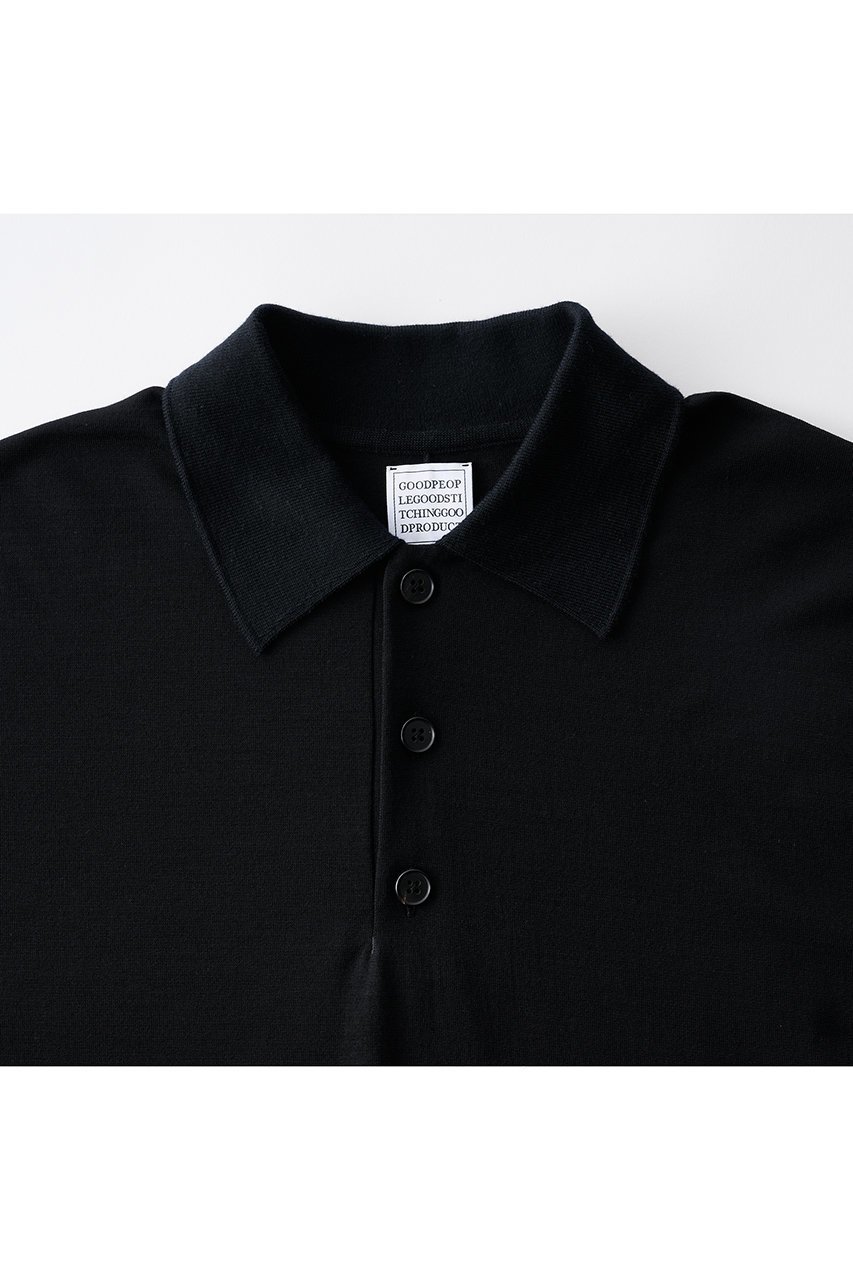 【グッド ピープル グッド ステッチング グッド プロダクト/GOOD PEOPLE GOOD STITCHING GOOD PRODUCT / MEN】の【MEN】Reduced Collar ドルマンスリーブ ニット ポロ 人気、トレンドファッション・服の通販 founy(ファニー) ファッション Fashion メンズファッション Fashion for Men トップス・カットソー Cut & Sew Tops ニット・セーター / 定番トップス Knit Tops & Sweaters ワーク Workwear, Utility Style other-3|ID: prp329100004686442 ipo3291000000036429797