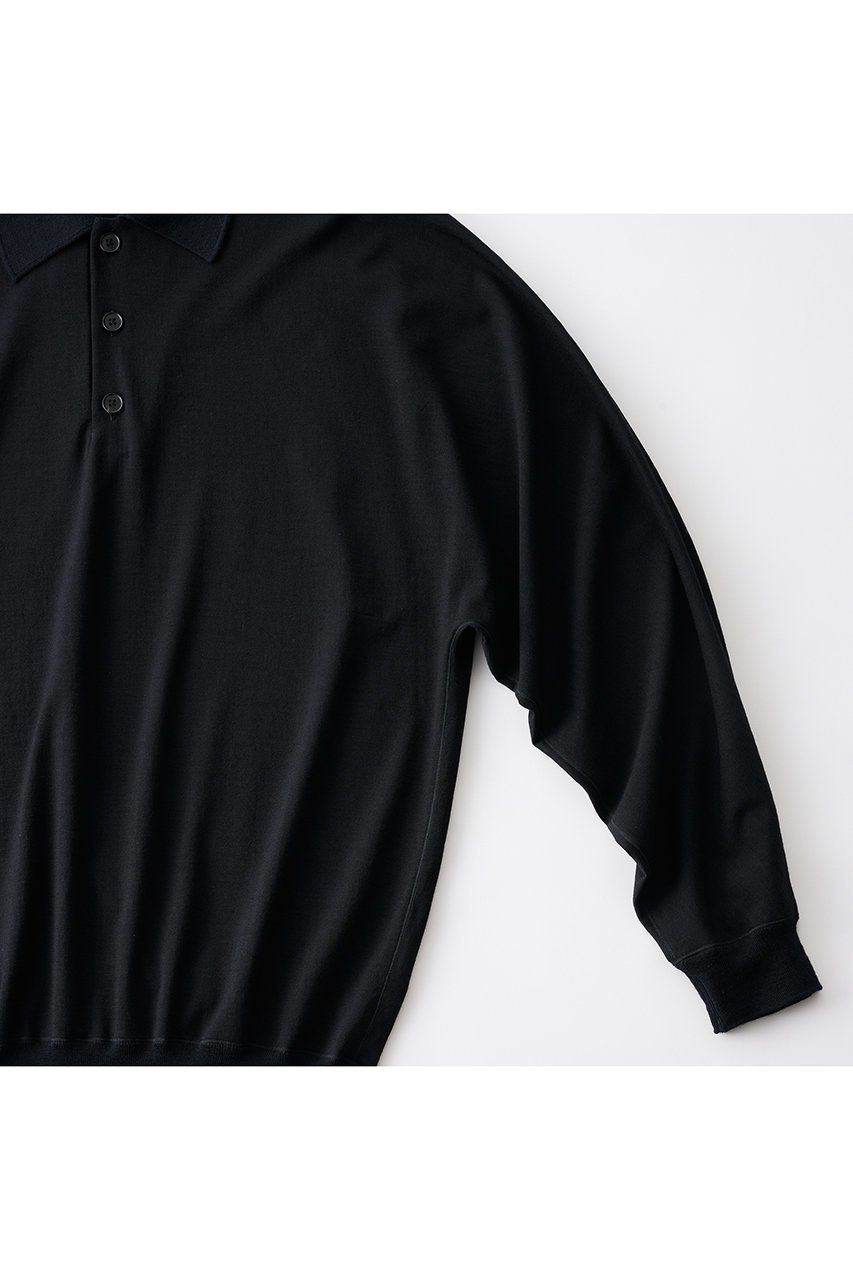 【グッド ピープル グッド ステッチング グッド プロダクト/GOOD PEOPLE GOOD STITCHING GOOD PRODUCT / MEN】の【MEN】Reduced Collar ドルマンスリーブ ニット ポロ 人気、トレンドファッション・服の通販 founy(ファニー) ファッション Fashion メンズファッション Fashion for Men トップス・カットソー Cut & Sew Tops ニット・セーター / 定番トップス Knit Tops & Sweaters ワーク Workwear, Utility Style other-4|ID: prp329100004686442 ipo3291000000036429799