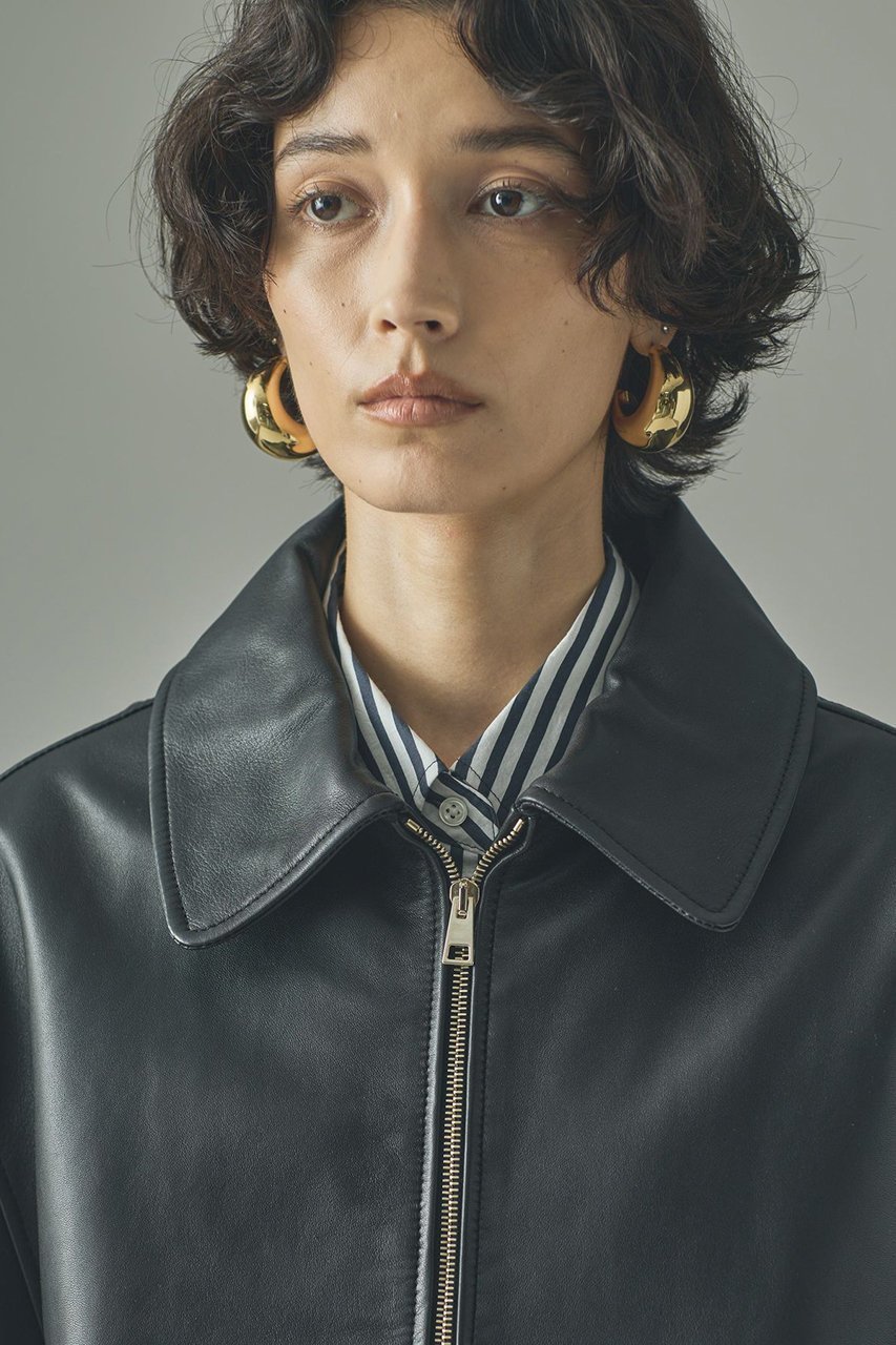 【カレンソロジー/Curensology】の【GELLI】 LEATHER/BS ブルゾン 人気、トレンドファッション・服の通販 founy(ファニー) 　ファッション　Fashion　レディースファッション　Fashion for Women　アウター　Coat / Outerwear Collection　レディースジャケット・軽アウター　Jackets　ブルゾンジャケット・スポーティアウター　Blouson Jackets　クール　Cool, Chic　ショルダー　Shoulder, Shoulder Strap　ジャケット　Jacket, Outerwear　ドロップ　Drop Shoulder, Dropped Style　ブルゾン　Blouson, Bomber Jacket　エレガント 上品　Elegant　別注　Limited Edition, Custom Order　other-7|ID: prp329100004686443 ipo3291000000036203788