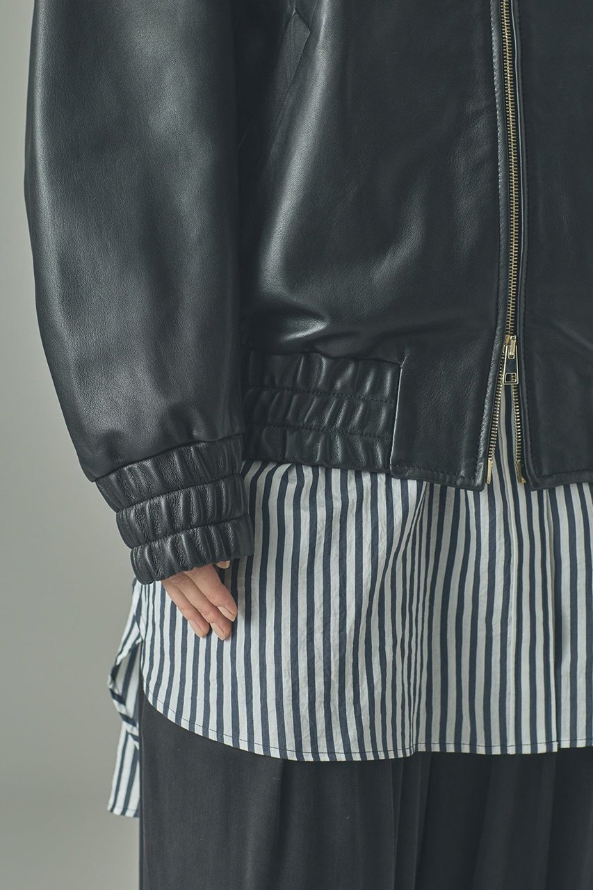 【カレンソロジー/Curensology】の【GELLI】 LEATHER/BS ブルゾン 人気、トレンドファッション・服の通販 founy(ファニー) 　ファッション　Fashion　レディースファッション　Fashion for Women　アウター　Coat / Outerwear Collection　レディースジャケット・軽アウター　Jackets　ブルゾンジャケット・スポーティアウター　Blouson Jackets　クール　Cool, Chic　ショルダー　Shoulder, Shoulder Strap　ジャケット　Jacket, Outerwear　ドロップ　Drop Shoulder, Dropped Style　ブルゾン　Blouson, Bomber Jacket　エレガント 上品　Elegant　別注　Limited Edition, Custom Order　other-8|ID: prp329100004686443 ipo3291000000036203790